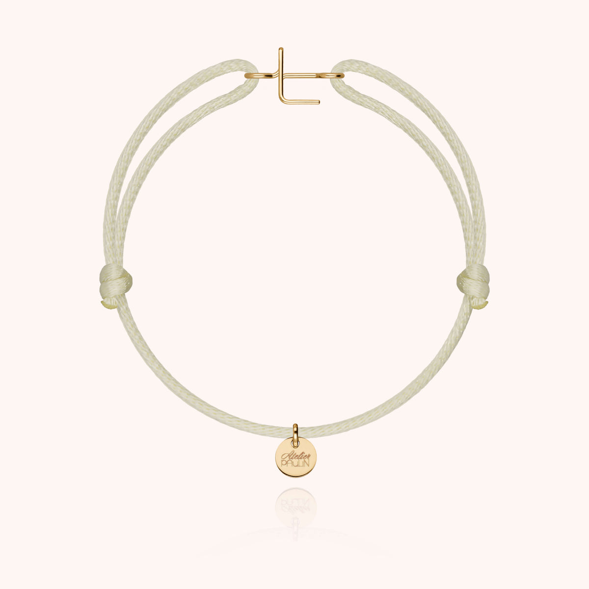 Armband Kordel Capitale Initiale — von Hand gefertigtes Geschenk Paris
