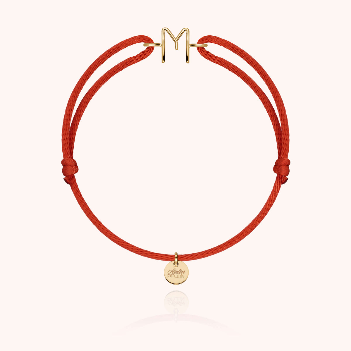 Armband Kordel Capitale Initiale - 18 Karat Gelbgold