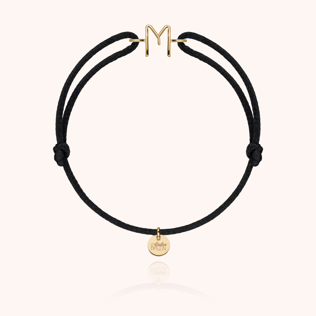 Armband Kordel Capitale Initiale - 18 Karat Gelbgold