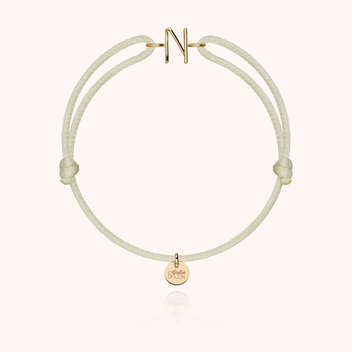 Armband Kordel Capitale Initiale - 18 Karat Gelbgold