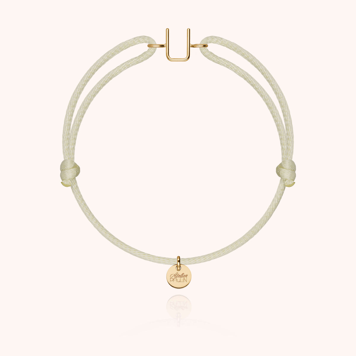 Armband Kordel Capitale Initiale — von Hand gefertigtes Geschenk aus Paris
