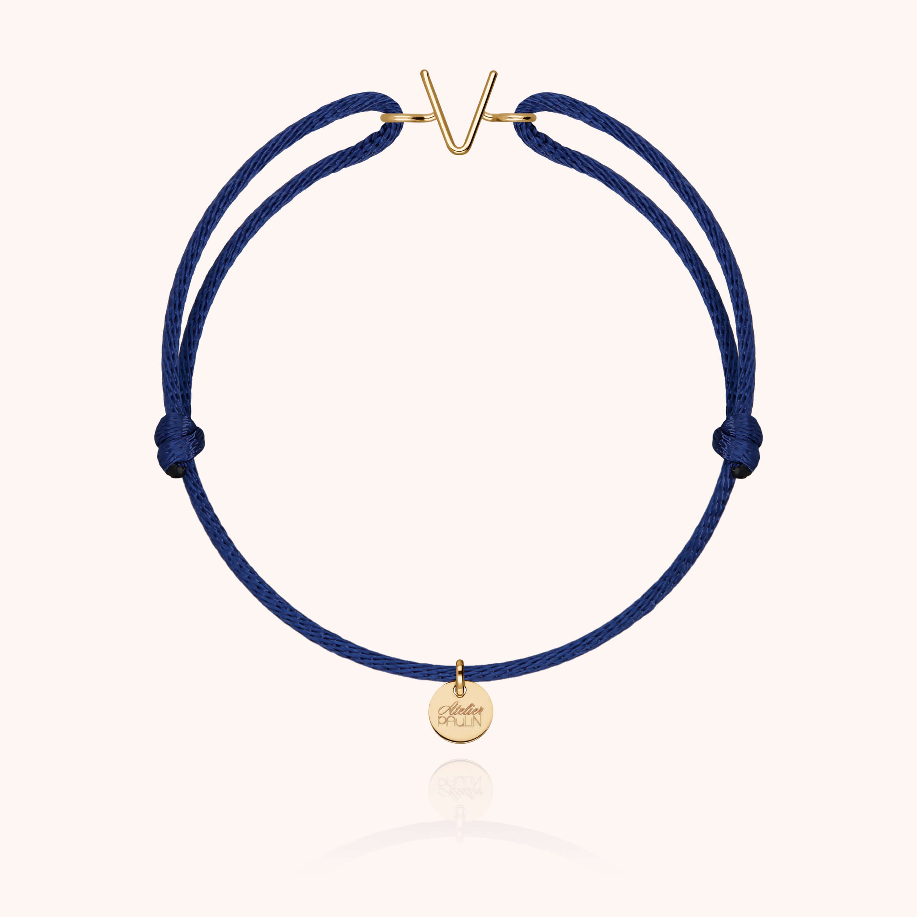 Bracelet Cordon Capitale Initiale — bijou artisanal bracelet livraison express