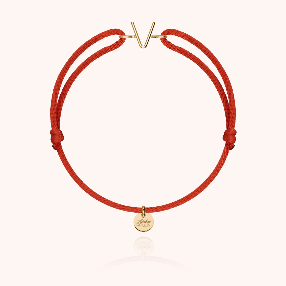 Armband Kordel Capitale Initiale aus 18K Gelbgold — sicherer Versand Paris