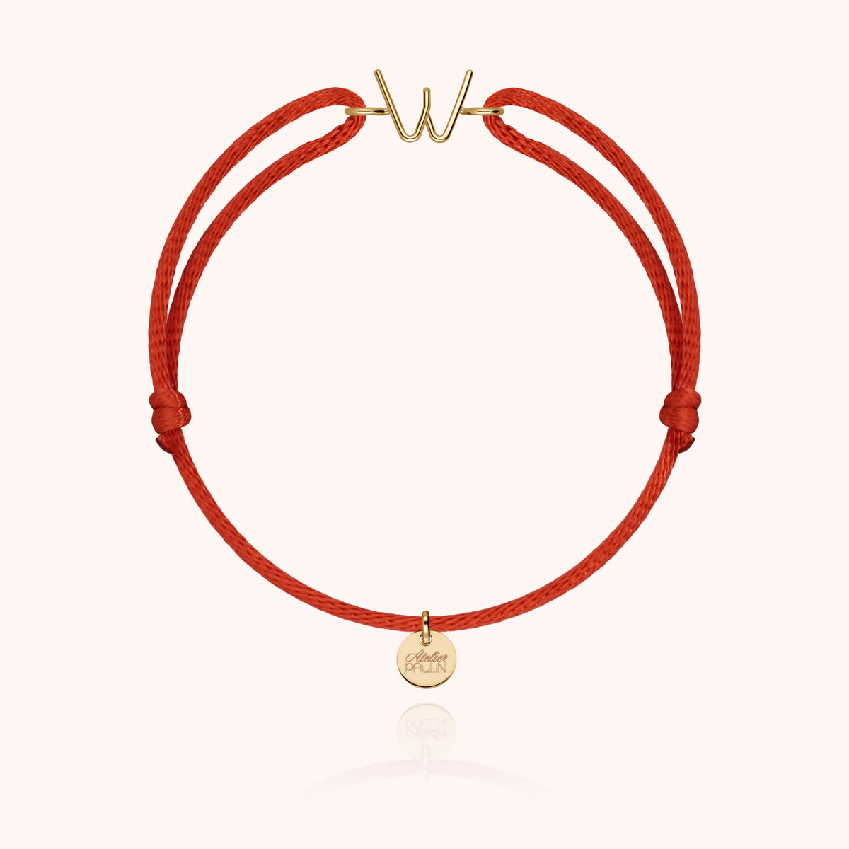 Armband Kordel Capitale Initiale - 18 Karat Gelbgold