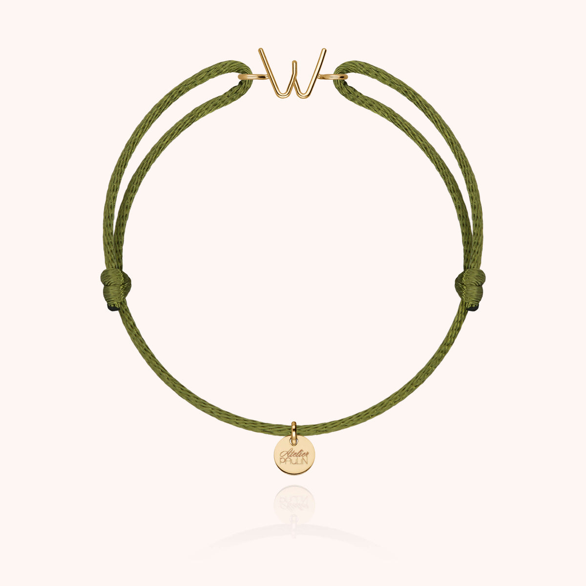 Armband Kordel Capitale Initiale - 18 Karat Gelbgold