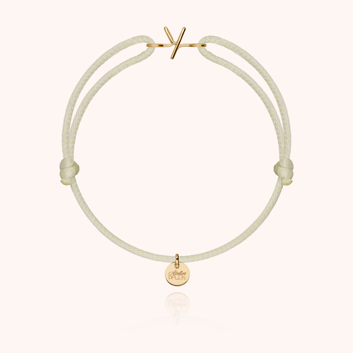 Armband Kordel Capitale Initiale — von Hand gefertigtes Geschenk Paris