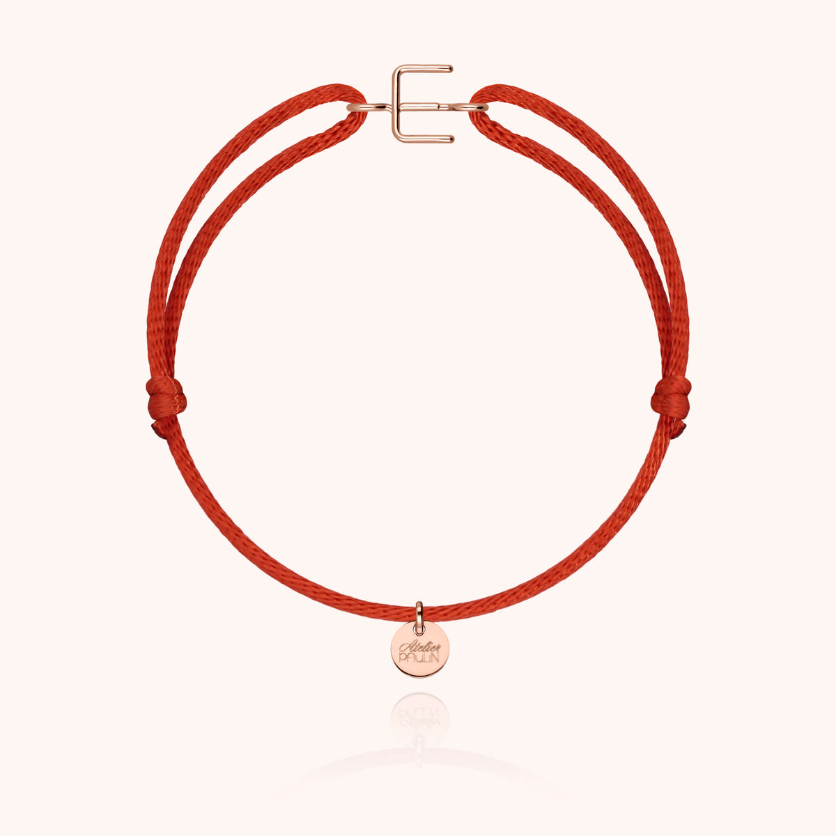 Kordelarmband Capitale Initiale aus 18 Karat Roségold — sichere Lieferung aus Paris