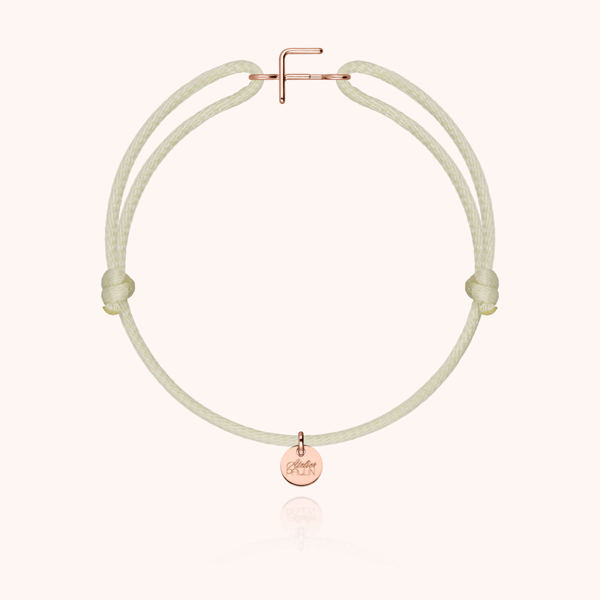 Armband Kordel Capitale Initiale in 18K Roségold — sichere Lieferung aus Paris
