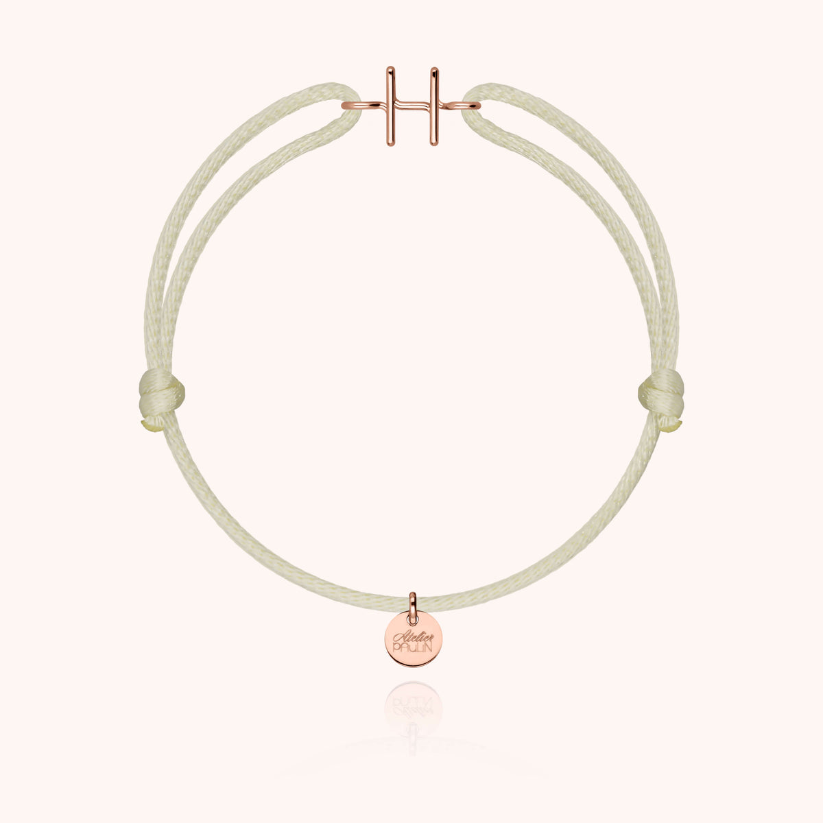 Kordelarmband Capitale Initiale aus 18 Karat Roségold — sichere Lieferung aus Paris