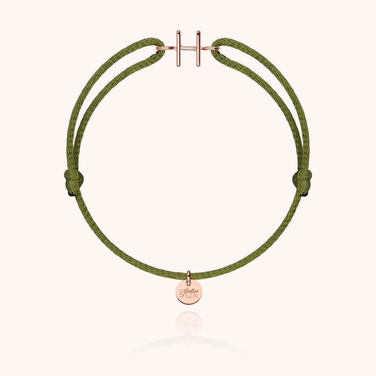 Armband Kordel Capitale Initiale — von Hand gefertigtes Geschenk aus Paris
