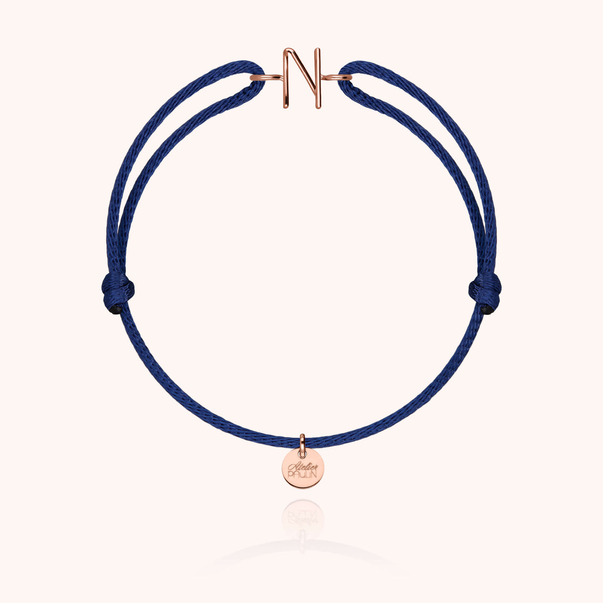 Armband Kordel Initiale Capitale - 18 Karat Roségold