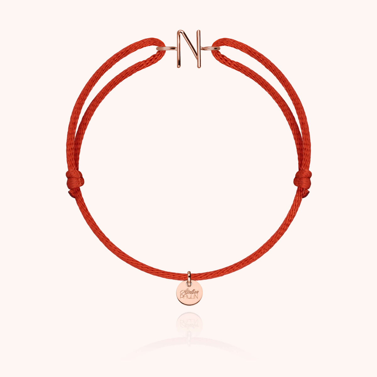 Armband Kordel Initiale Capitale - 18 Karat Roségold