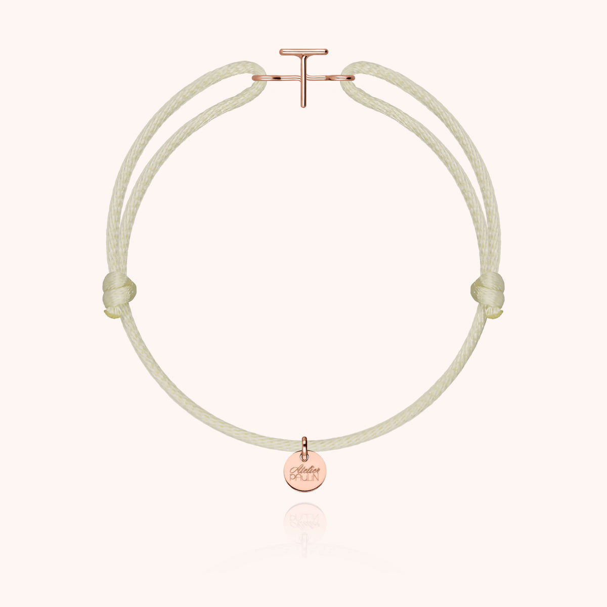 Armband Kordel Capitale Initiale in 18 Karat Roségold — sichere Lieferung aus Paris