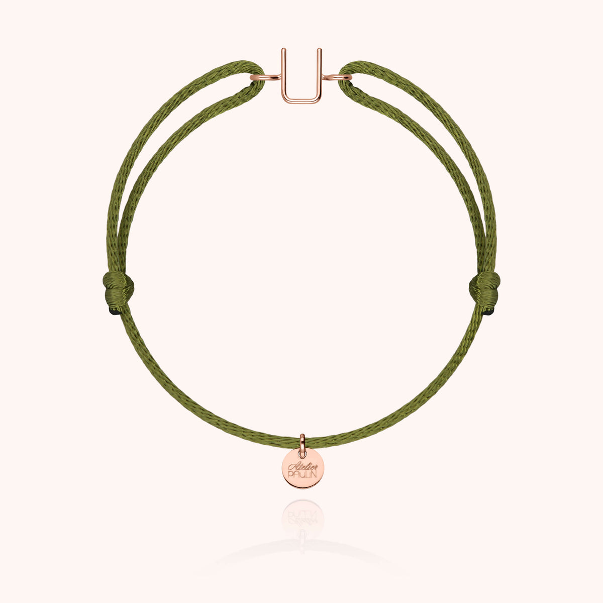 Armband Kordel Capitale Initiale — von Hand gefertigtes Geschenk aus Paris