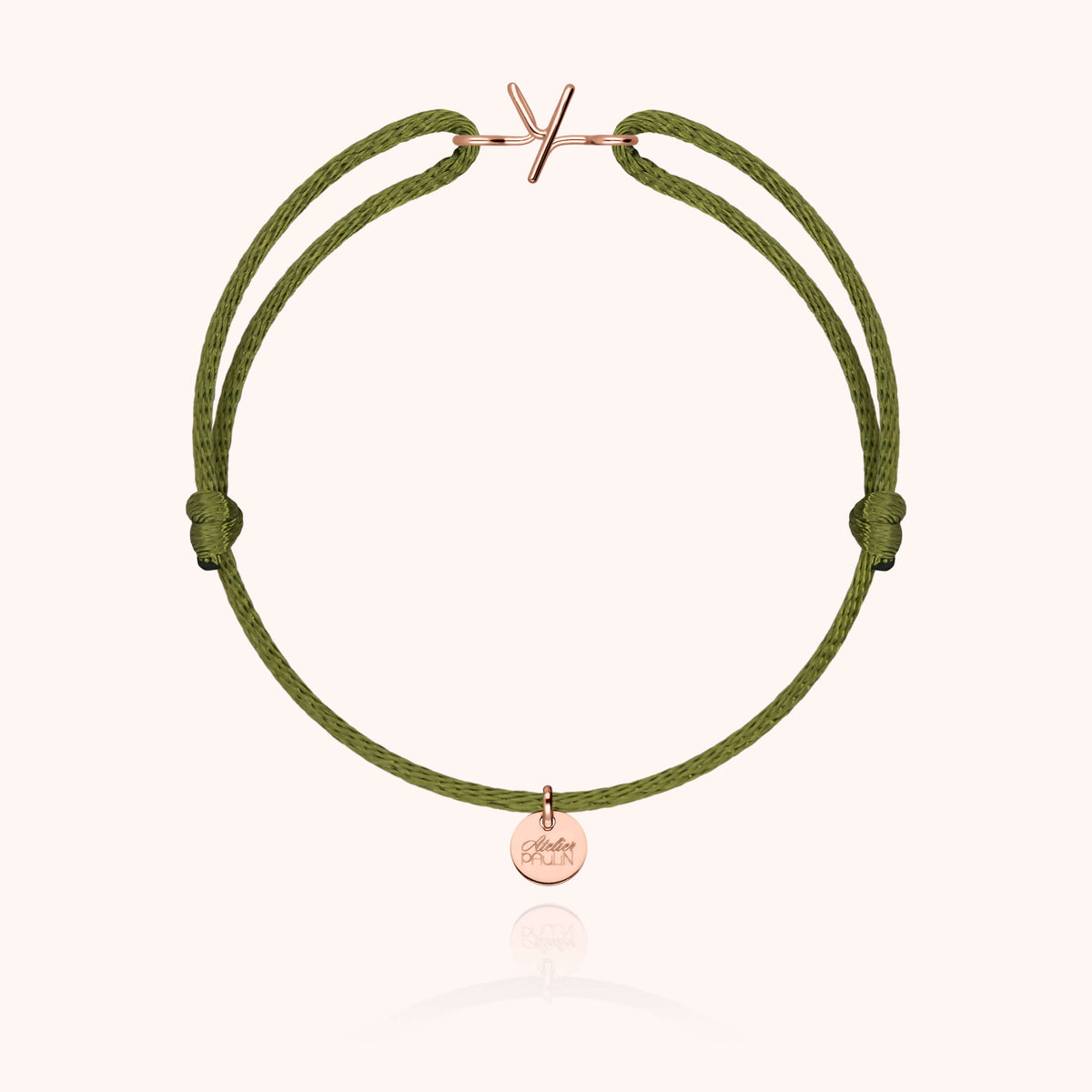 Armband Kordel Capitale Initiale — von Hand gefertigtes Geschenk Paris