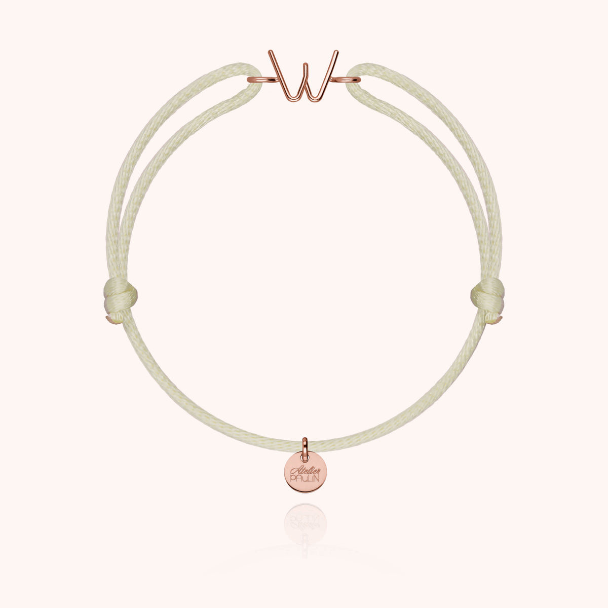 Armband Kordel Initiale Capitale - 18 Karat Roségold