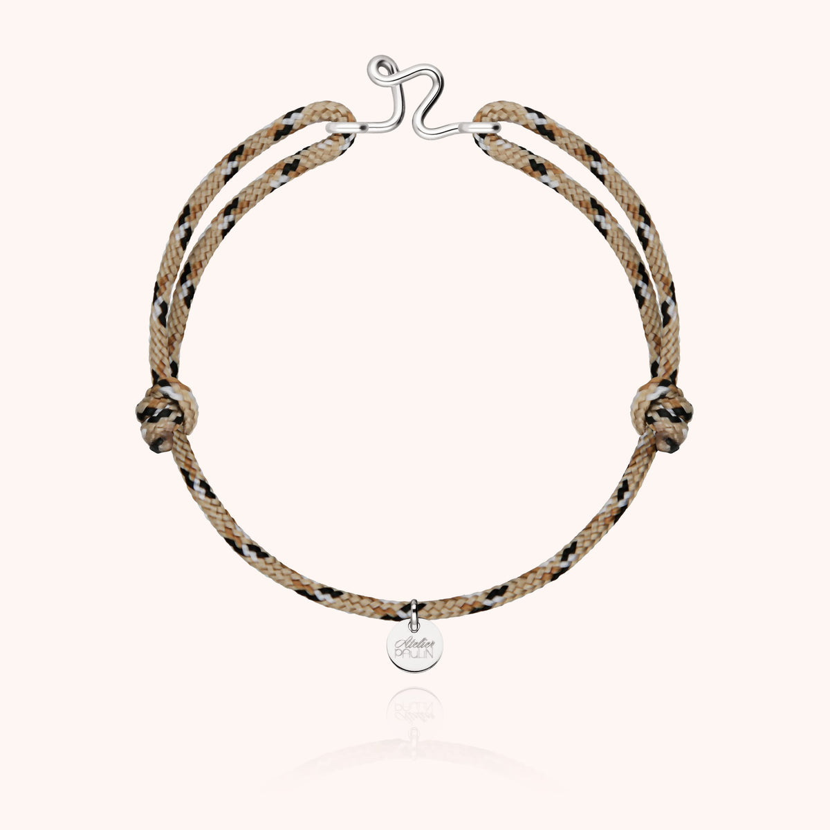Bracelet sterling silver avec personnalisation une lettre unique