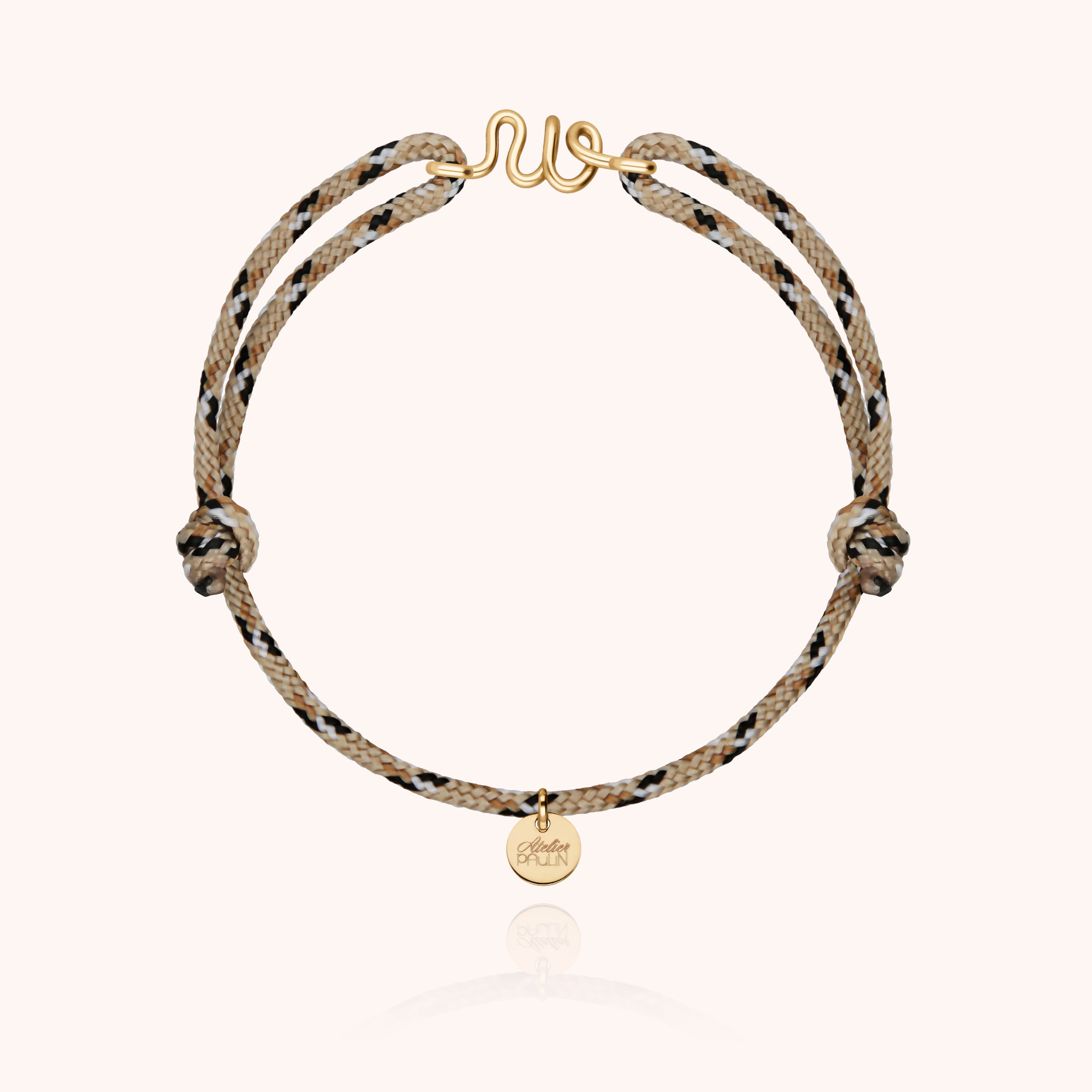 Men's Initiale Knot Cord Bracelet - Yellow 14k gold-filled