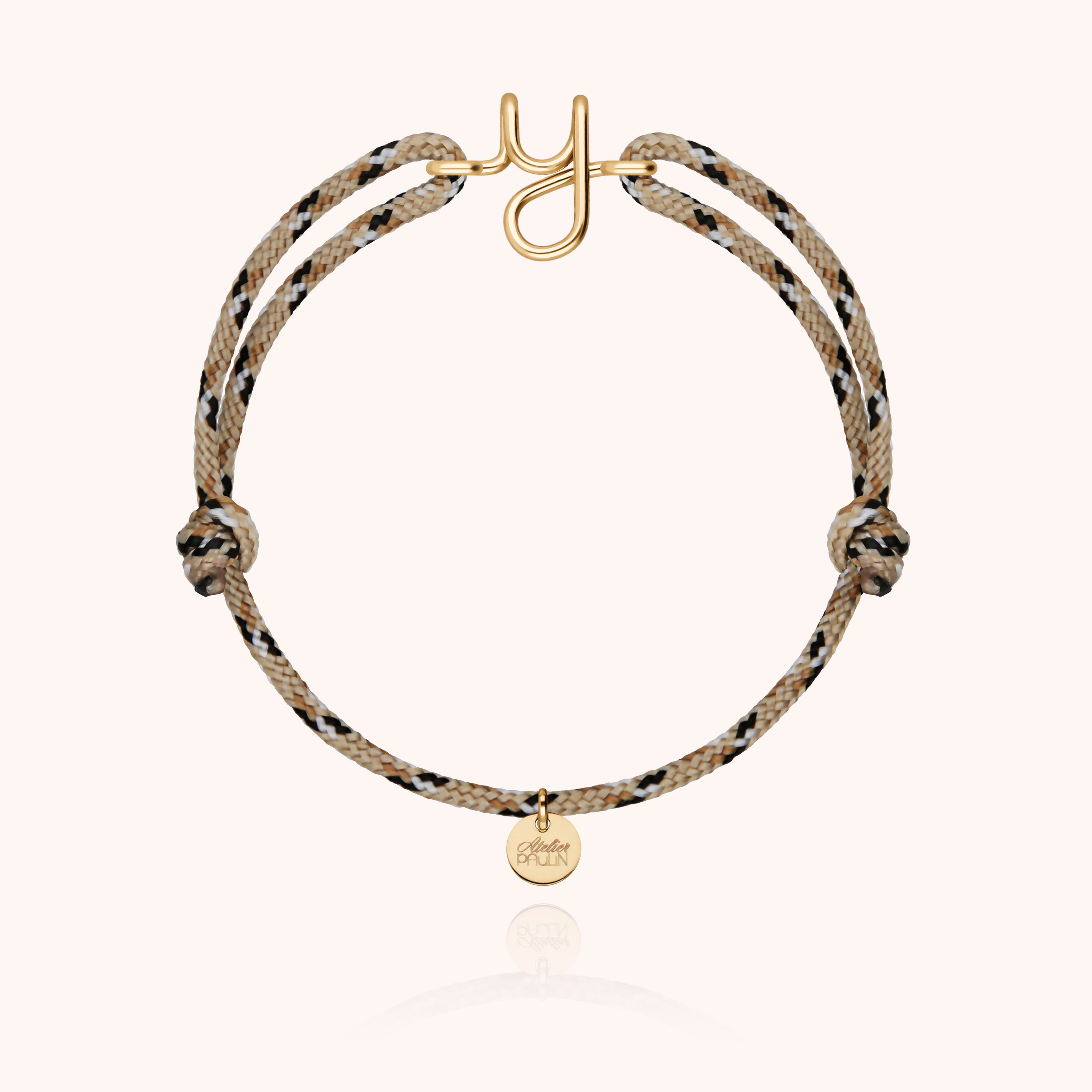 Men's Initiale Knot Cord Bracelet - Yellow 14k gold-filled