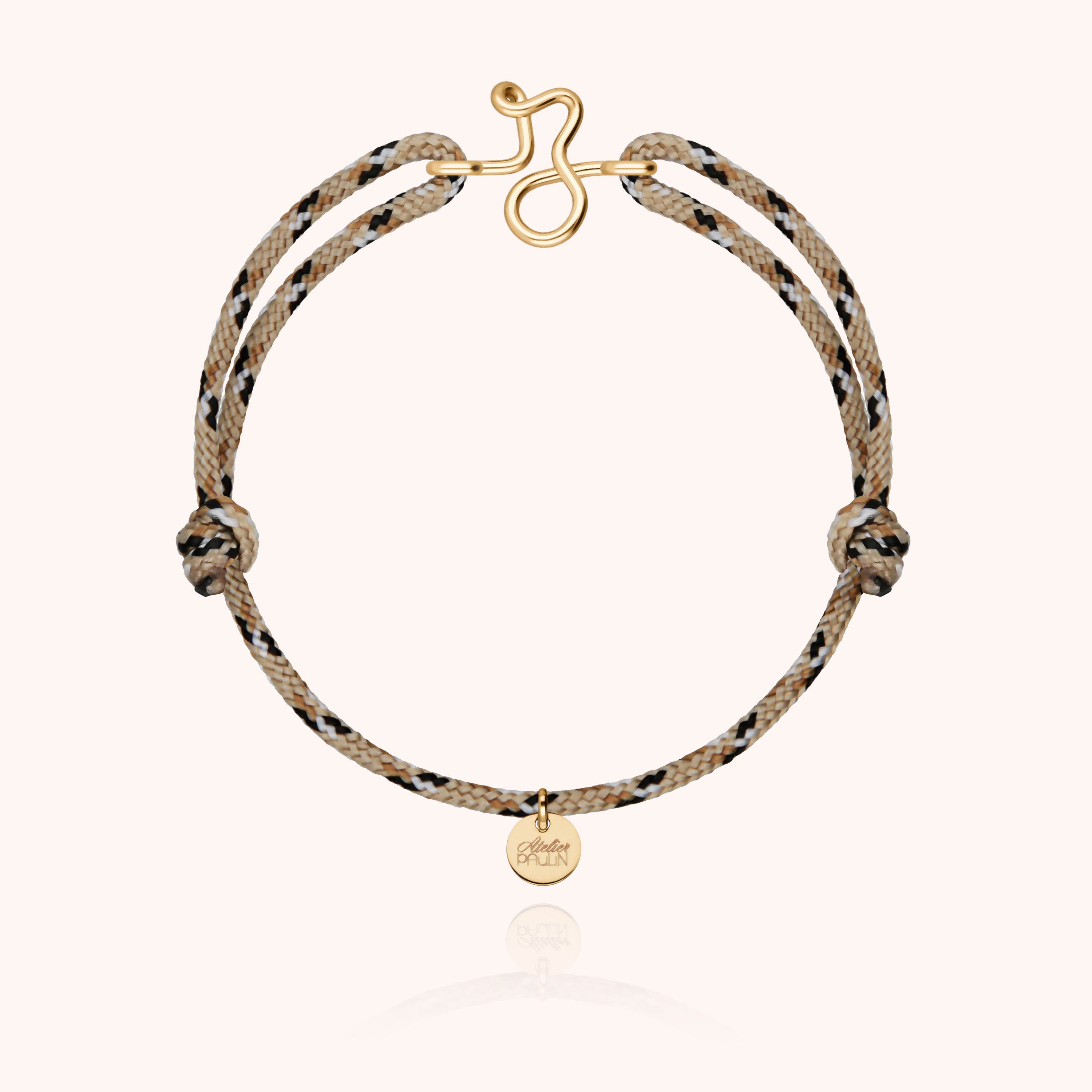 Men's Initiale Knot Cord Bracelet - Yellow 14k gold-filled