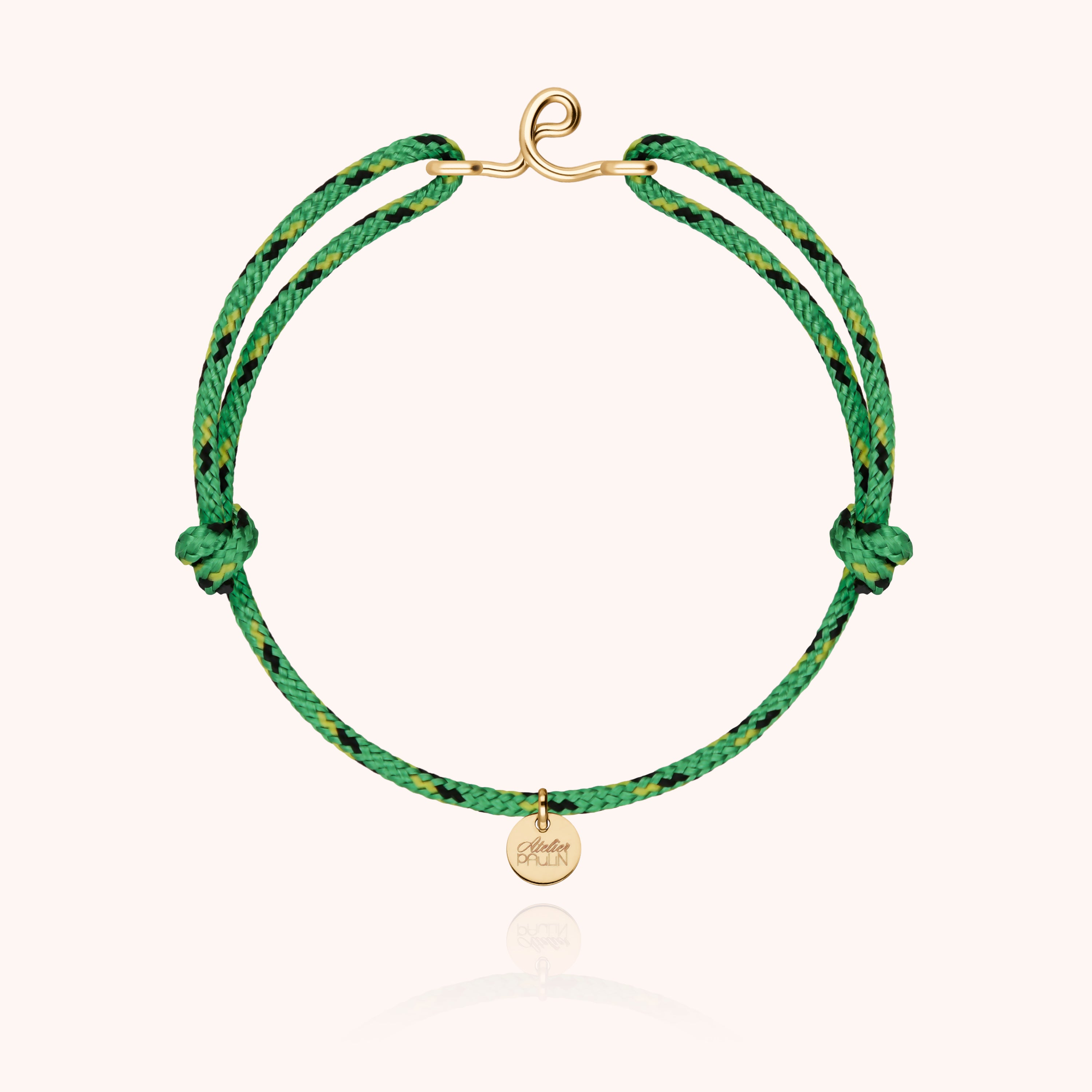 Men's Initiale Knot Cord Bracelet - Yellow 14k gold-filled