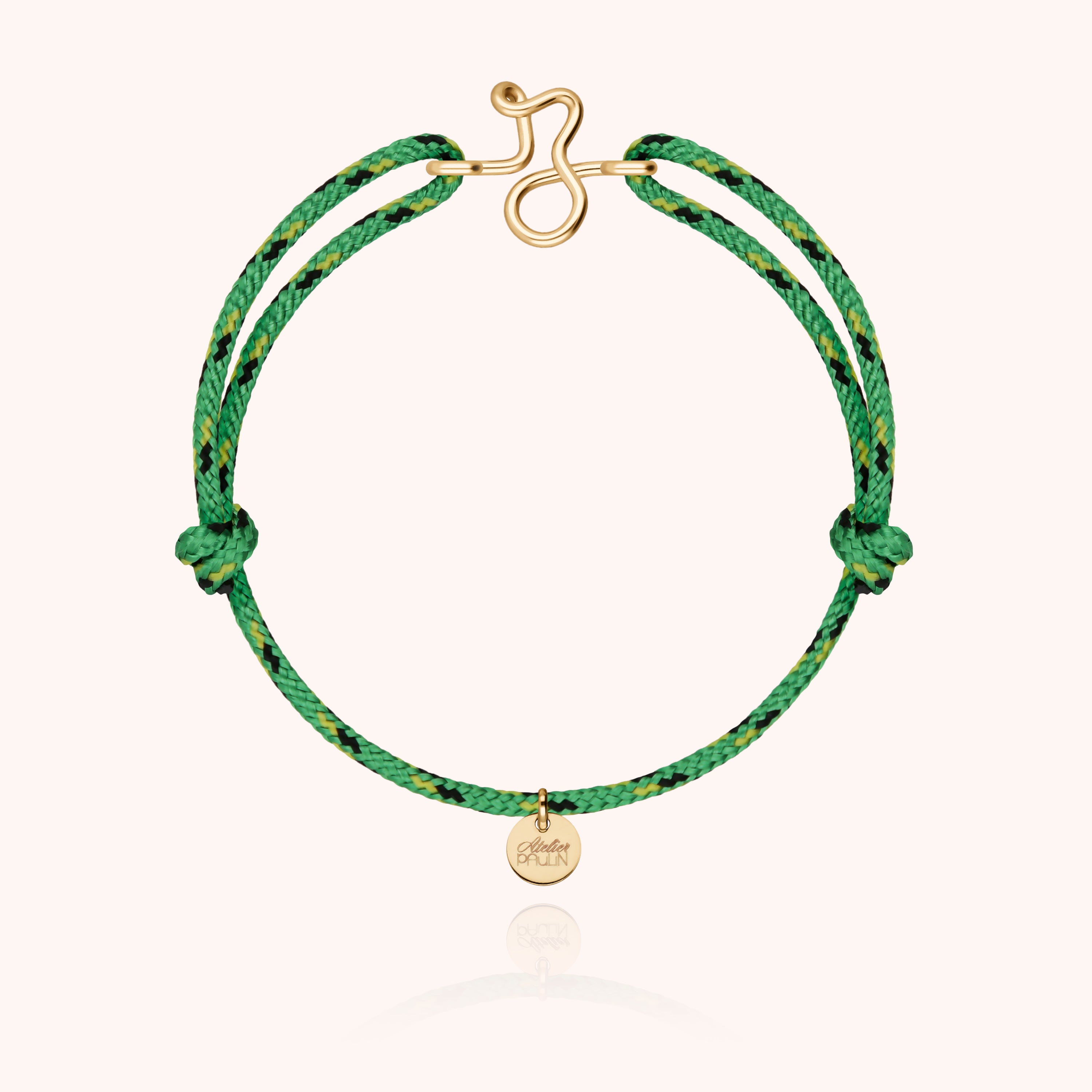 Men's Initiale Knot Cord Bracelet - Yellow 14k gold-filled