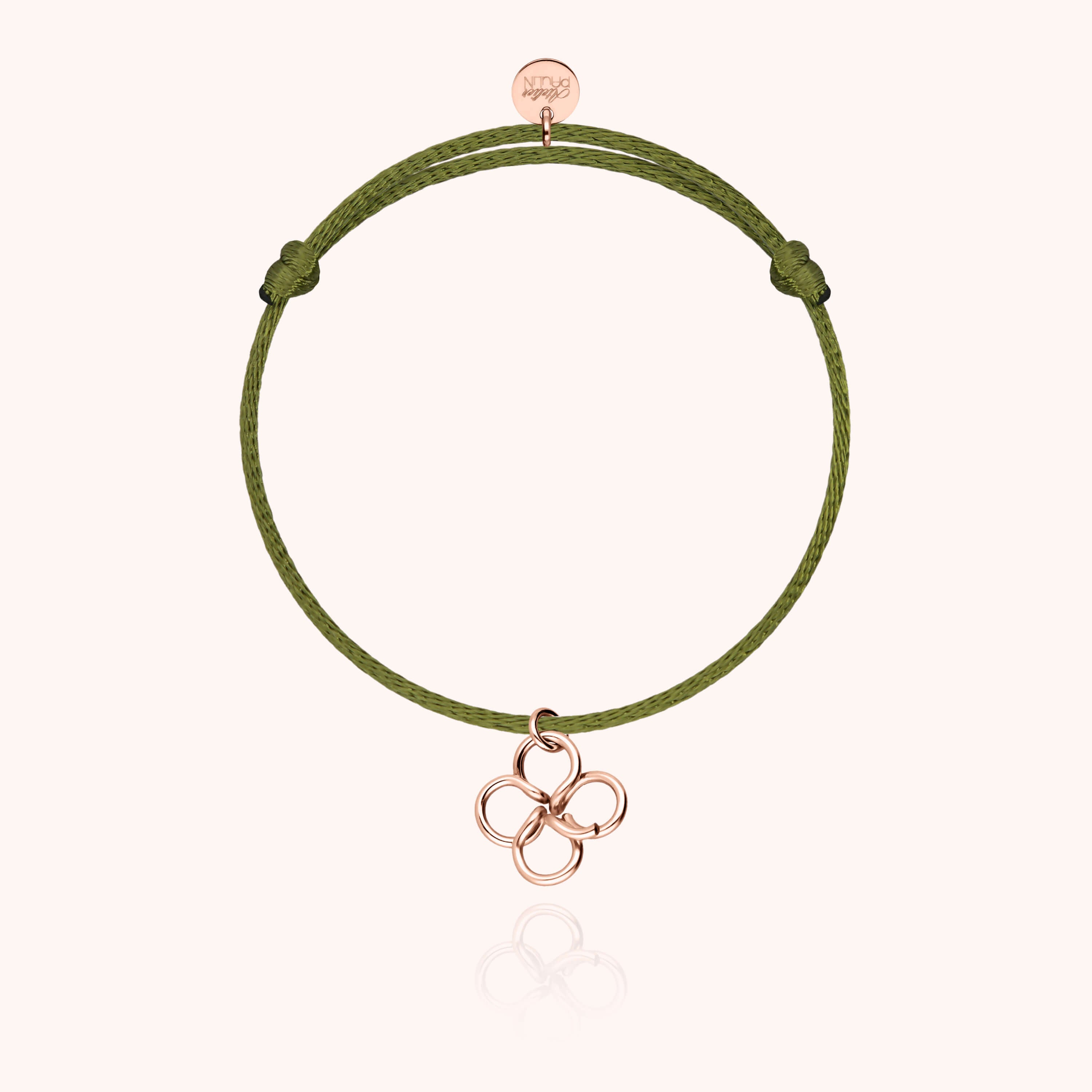 Bracelet Cordon Lucky Charms Trèfle — idée cadeau bijou personnalisé