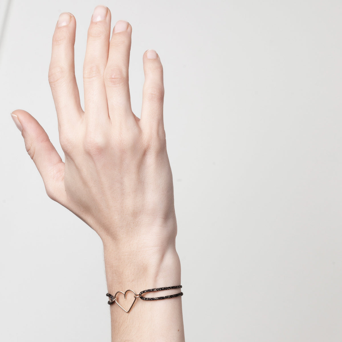 Bracciale Cordino Lurex Cuore