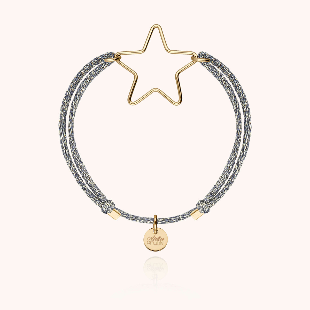 Braccialetto Cordino Lurex Mini Star, portato al polso