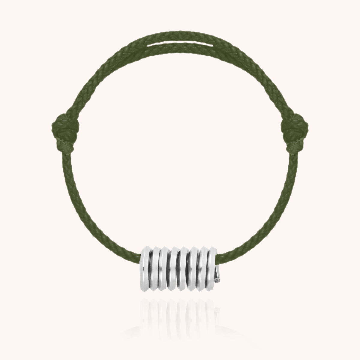 Bracciale Cordino Matt in filo d'argento sterling 925