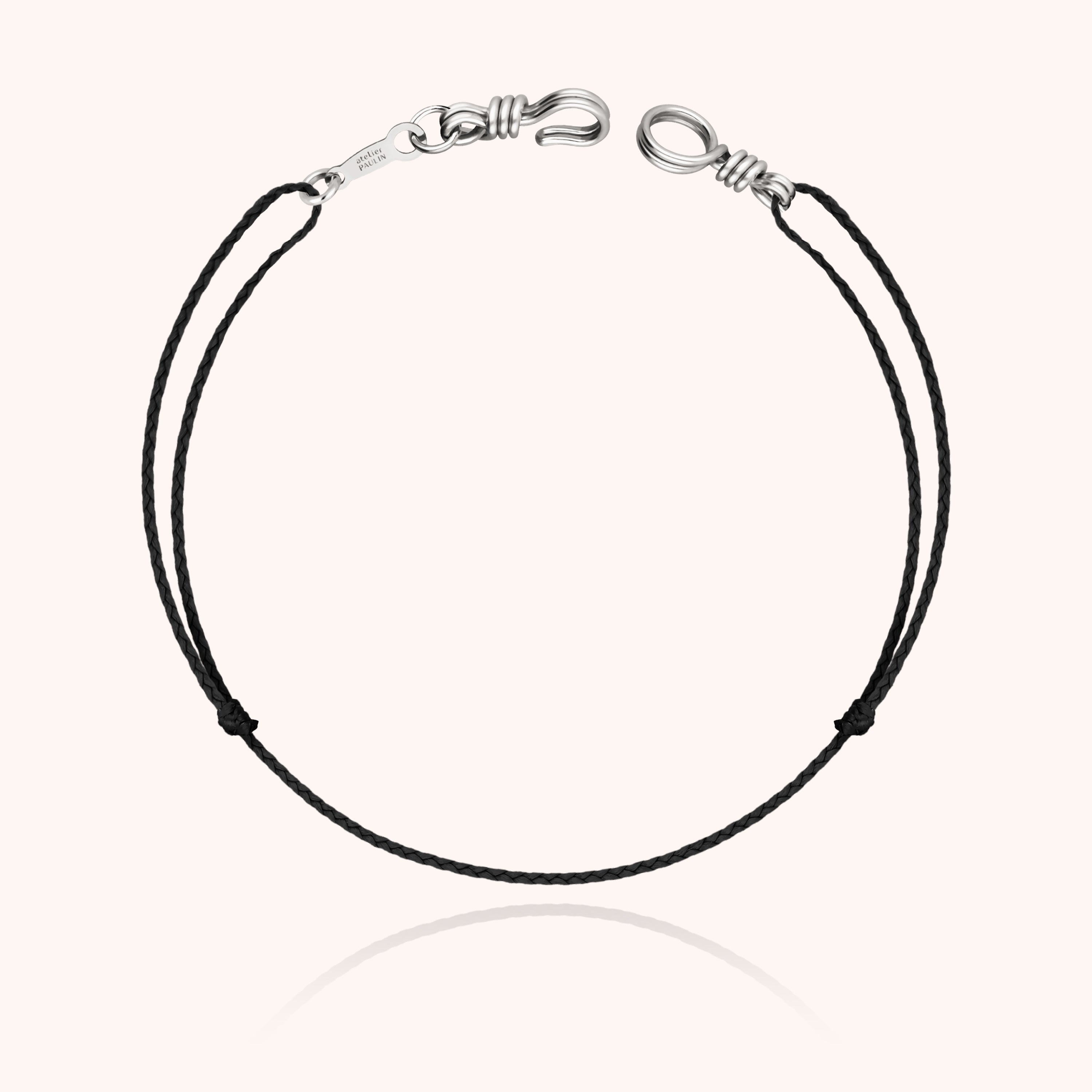 Bracelet Cordon Mini Attache moi - argent