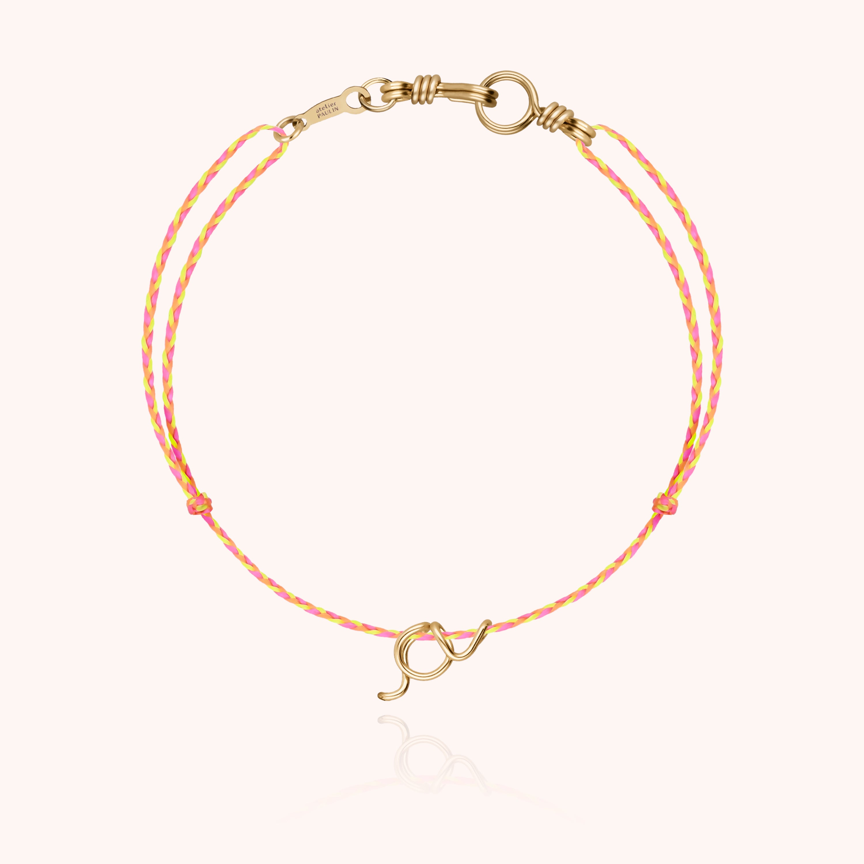 Bracciale Cordon Iniziale Mini Attache moi - oro giallo 750/1000