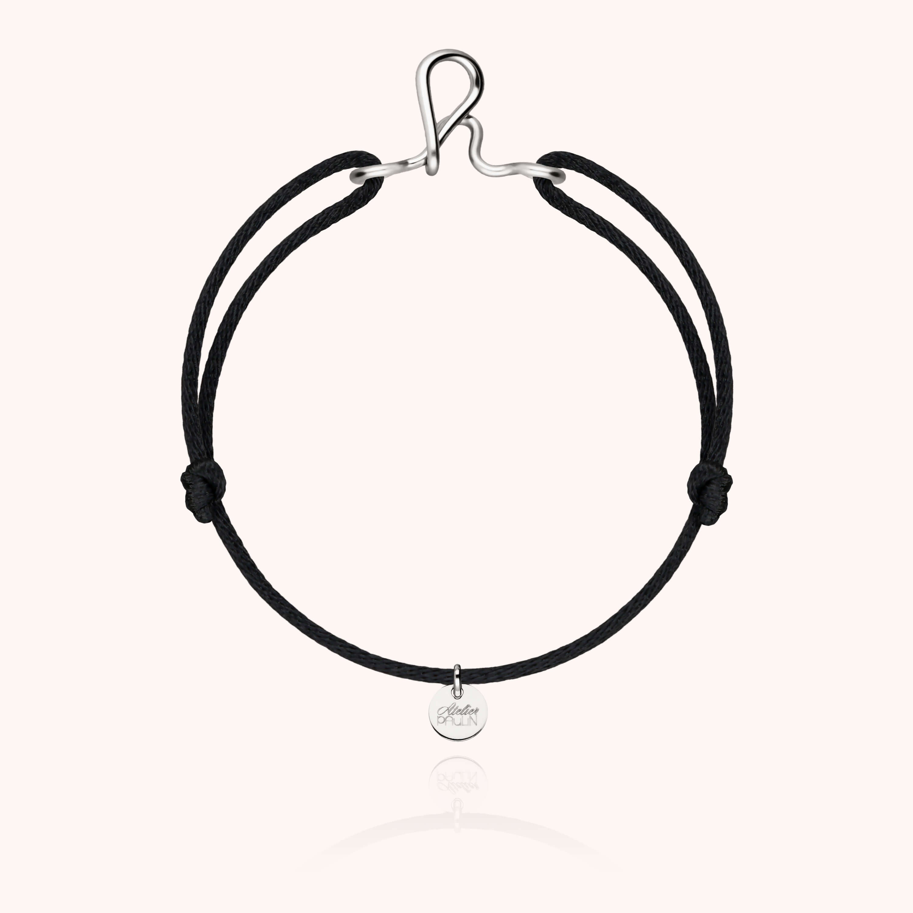 Bracelet cordon quotidien homme argent 925 cadeau élégant homme Atelier Paulin - argent sterling -