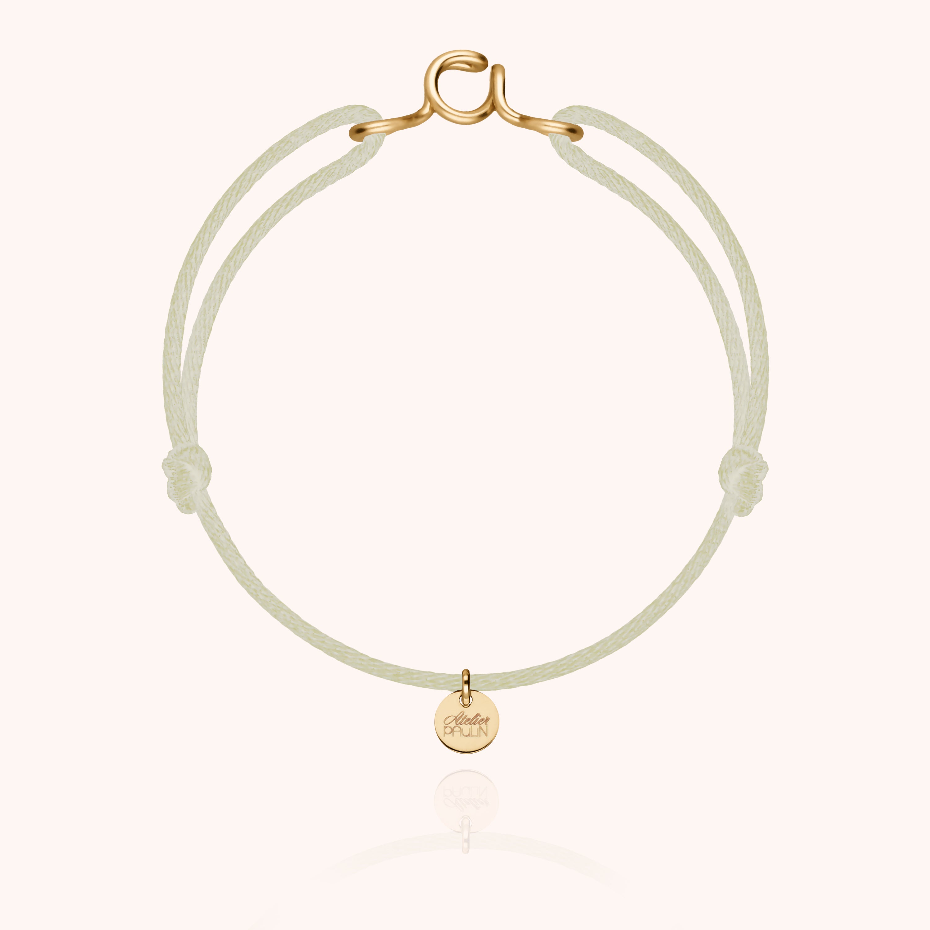 Bracelet cordon masculin discret gold filled 14k quotidien homme Atelier Paulin - or jaune laminé