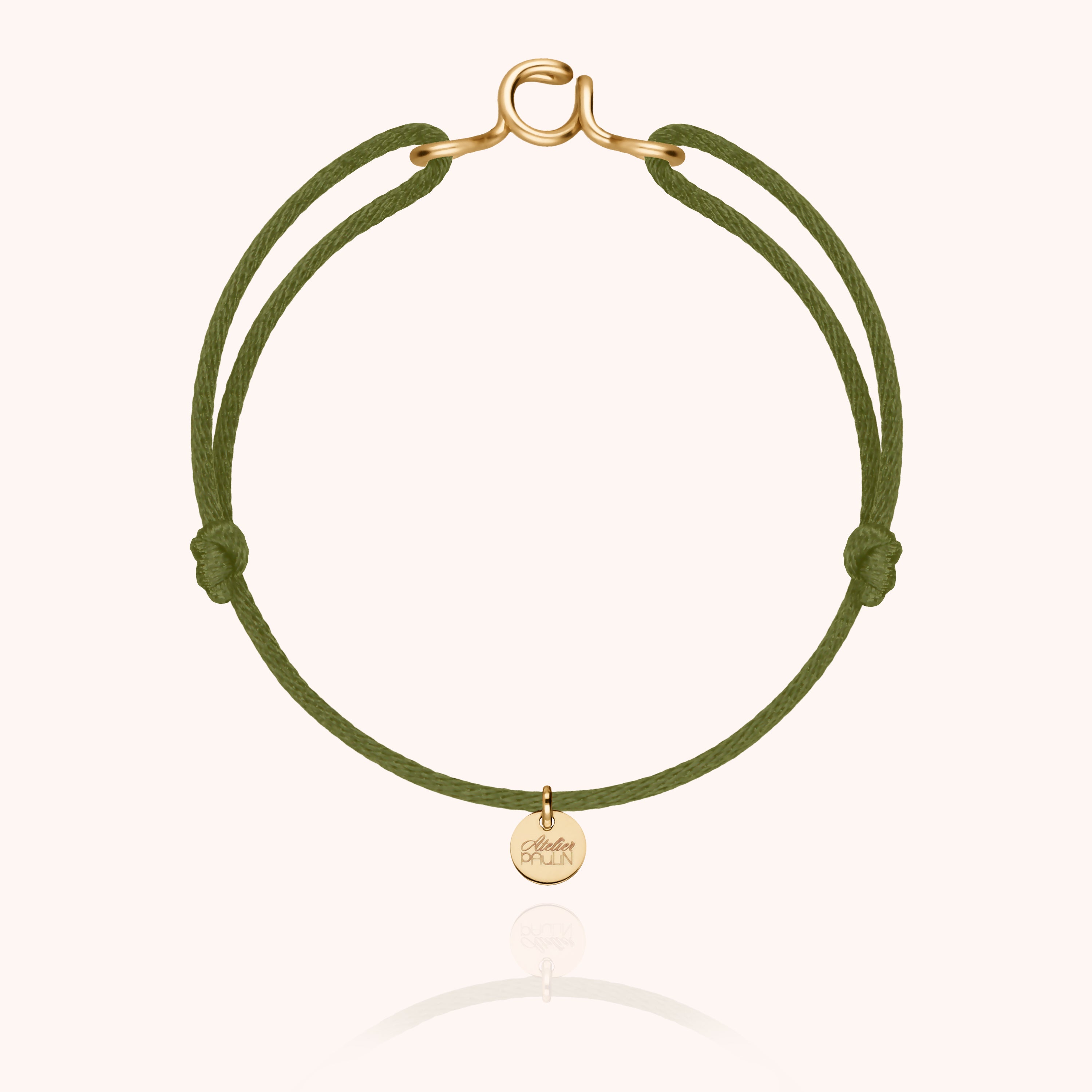 Bracelet cordon sobre masculin gold filled 14k cadeau masculin Atelier Paulin - or jaune laminé