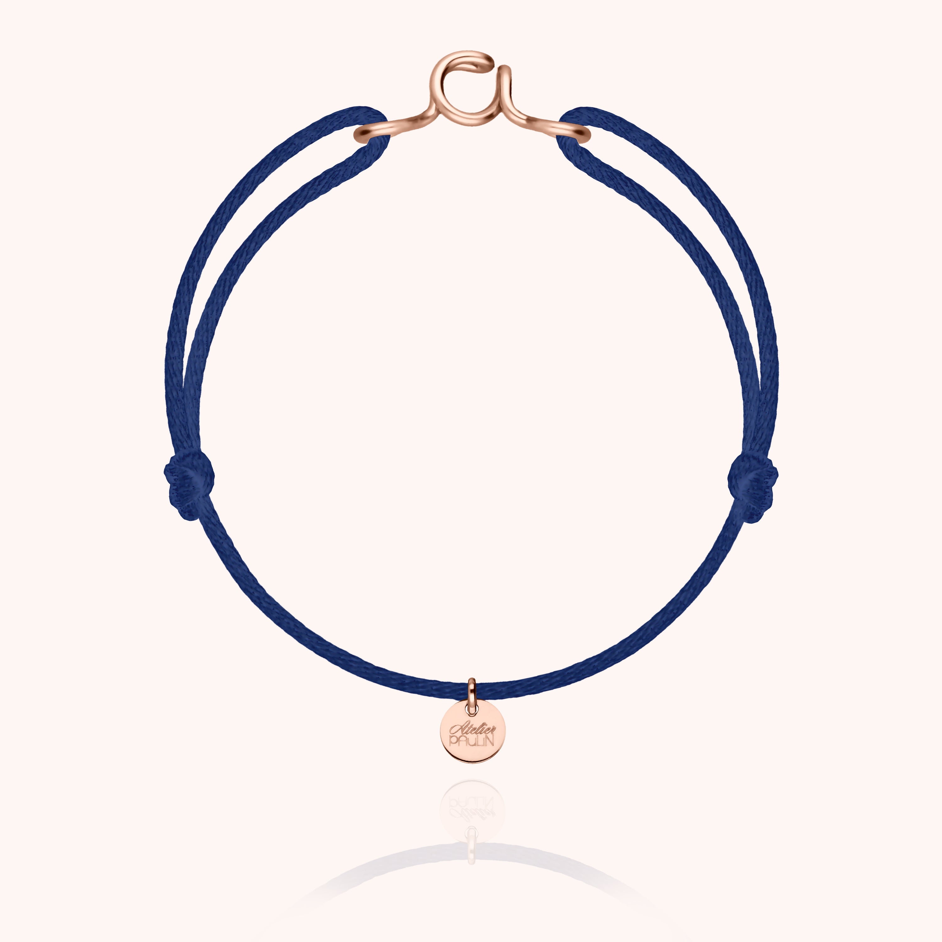 Bracelet cordon quotidien homme gold filled 14k cadeau élégant homme Atelier Paulin - or rose