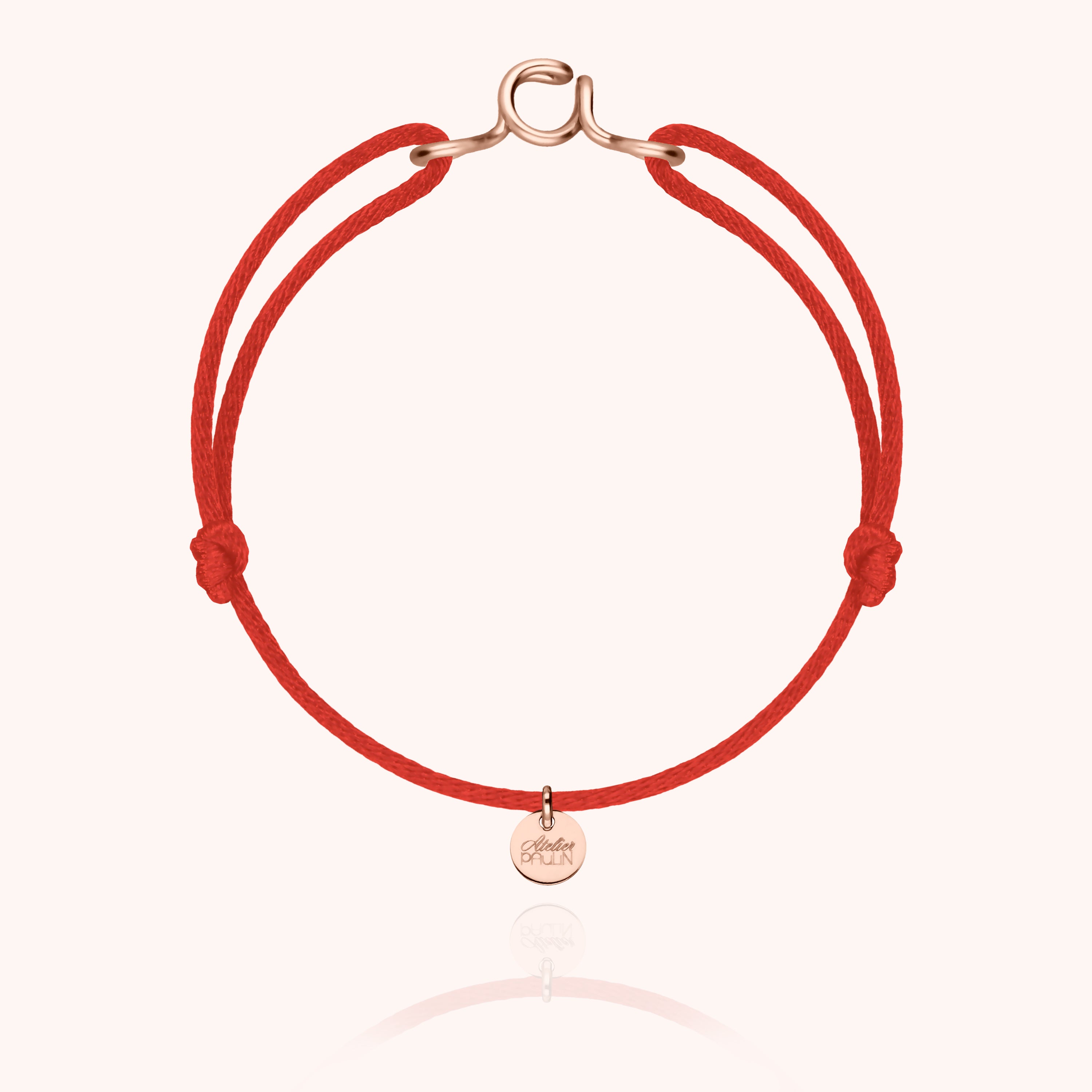 Bracelet cordon sobre masculin gold filled 14k quotidien homme Atelier Paulin - or rose laminé