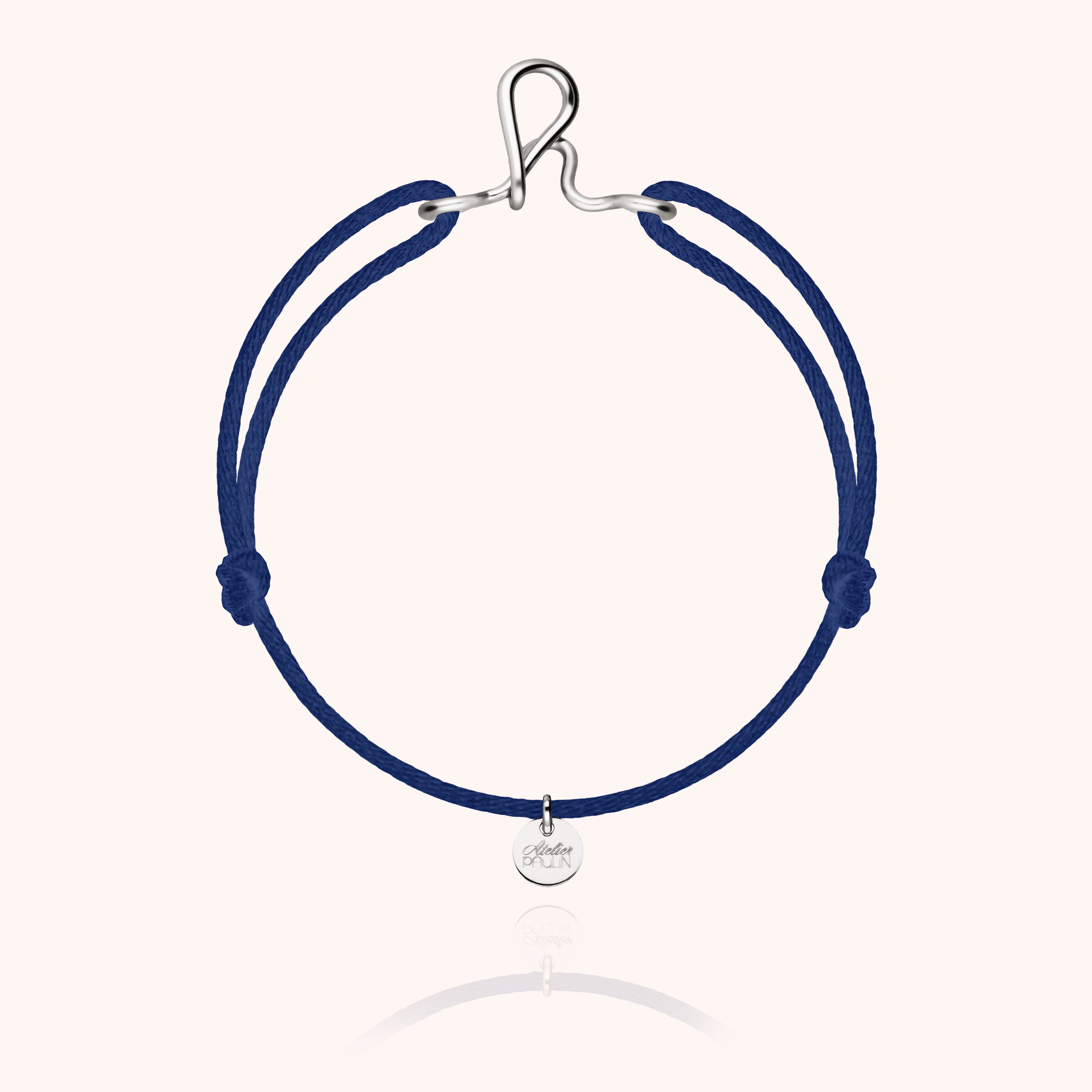 Bracelet cordon élégant homme argent 925 anniversaire homme Atelier Paulin - argent sterling - femme