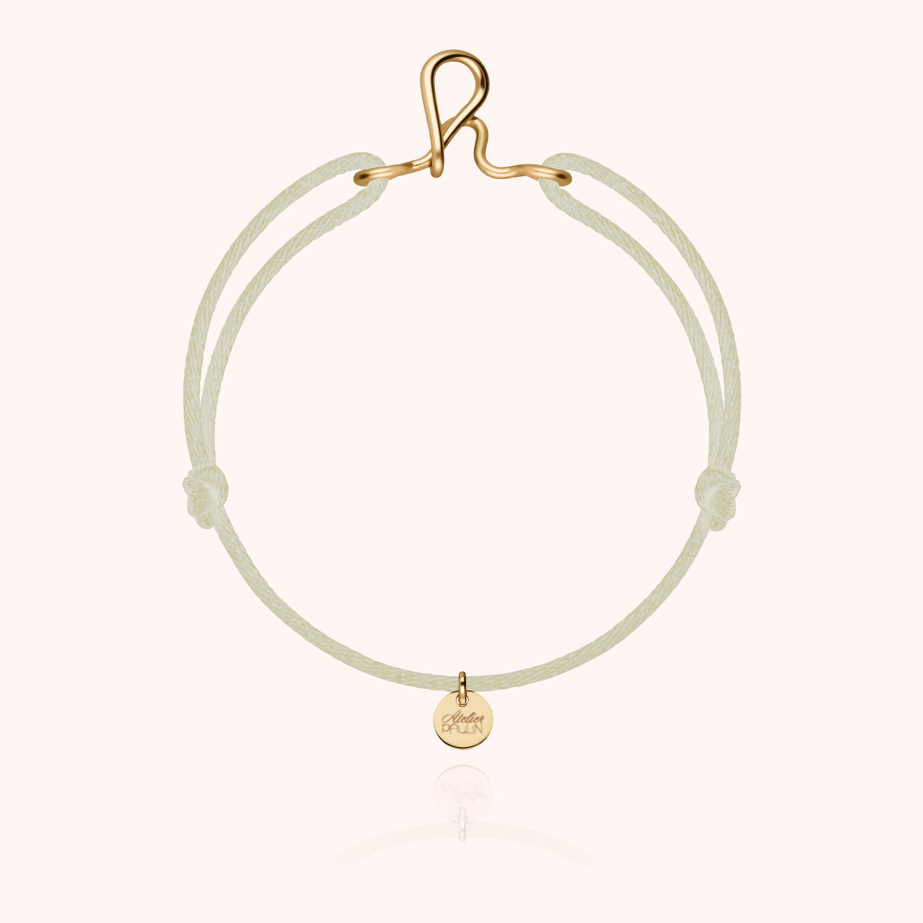 Bracelet cordon masculin discret gold filled 14k anniversaire homme Atelier Paulin - or jaune laminé