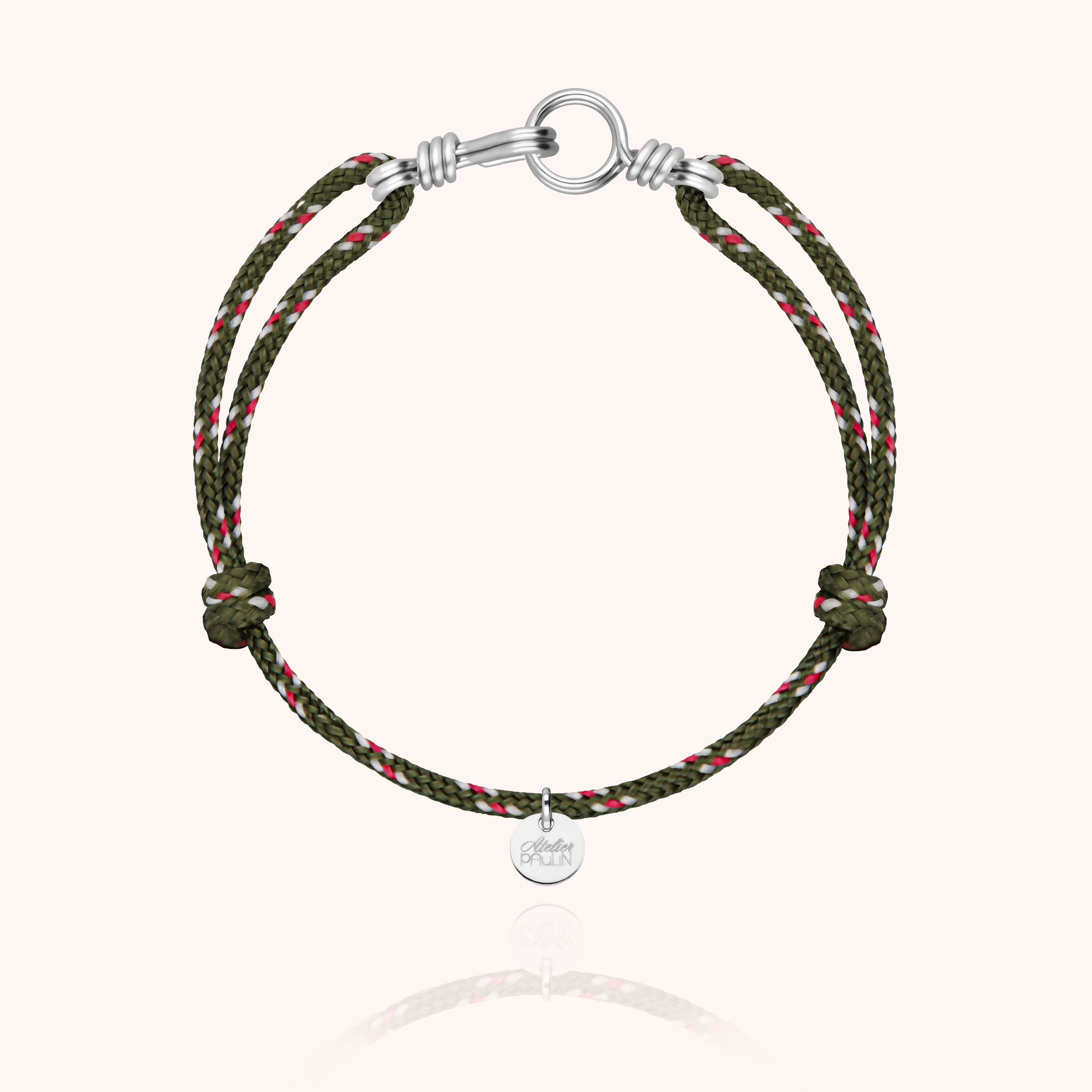 Bracelet cordon sobre masculin argent 925 cadeau masculin Atelier Paulin - argent sterling - femme