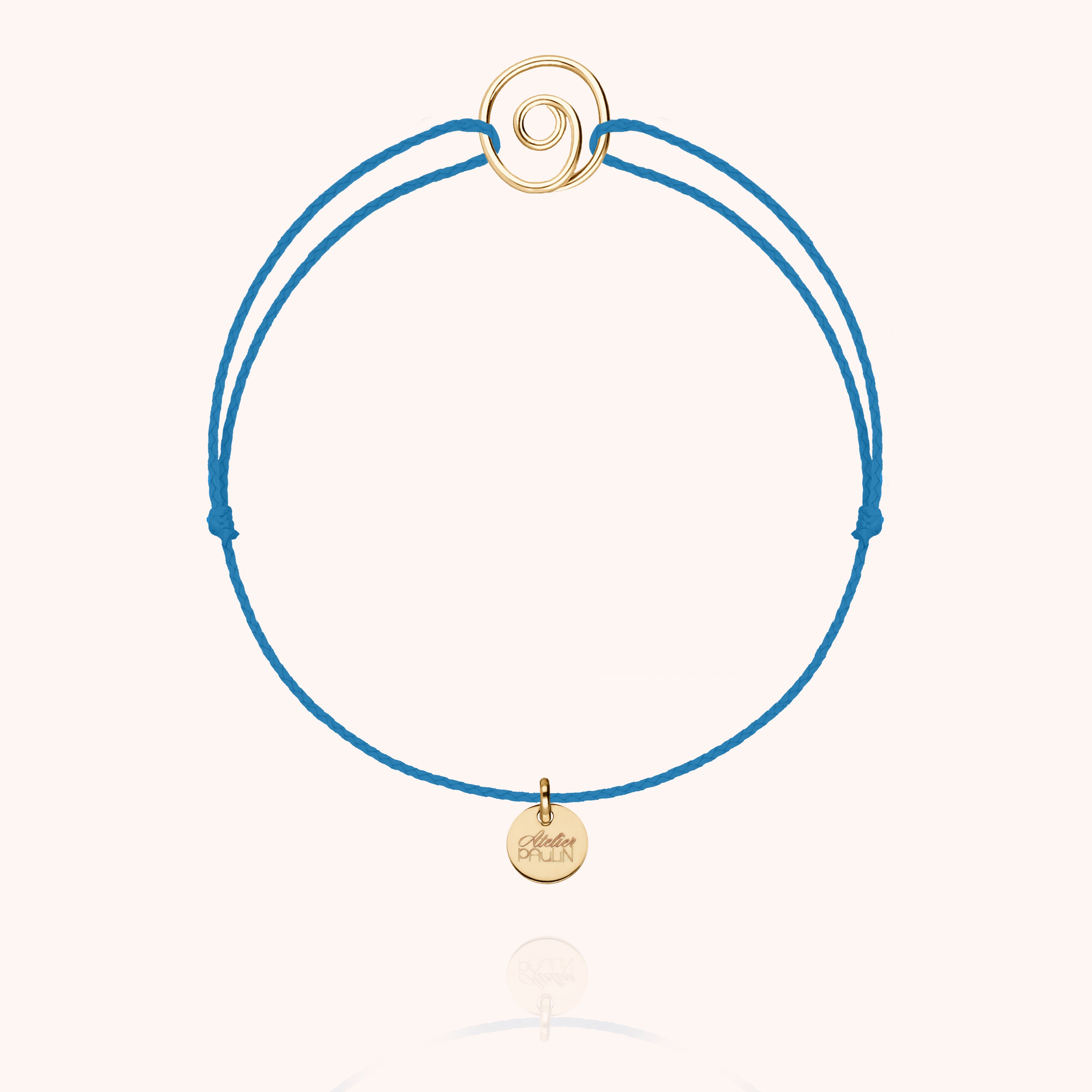 Bracelet Cordon Bleu Sainte Lucie - or jaune laminé