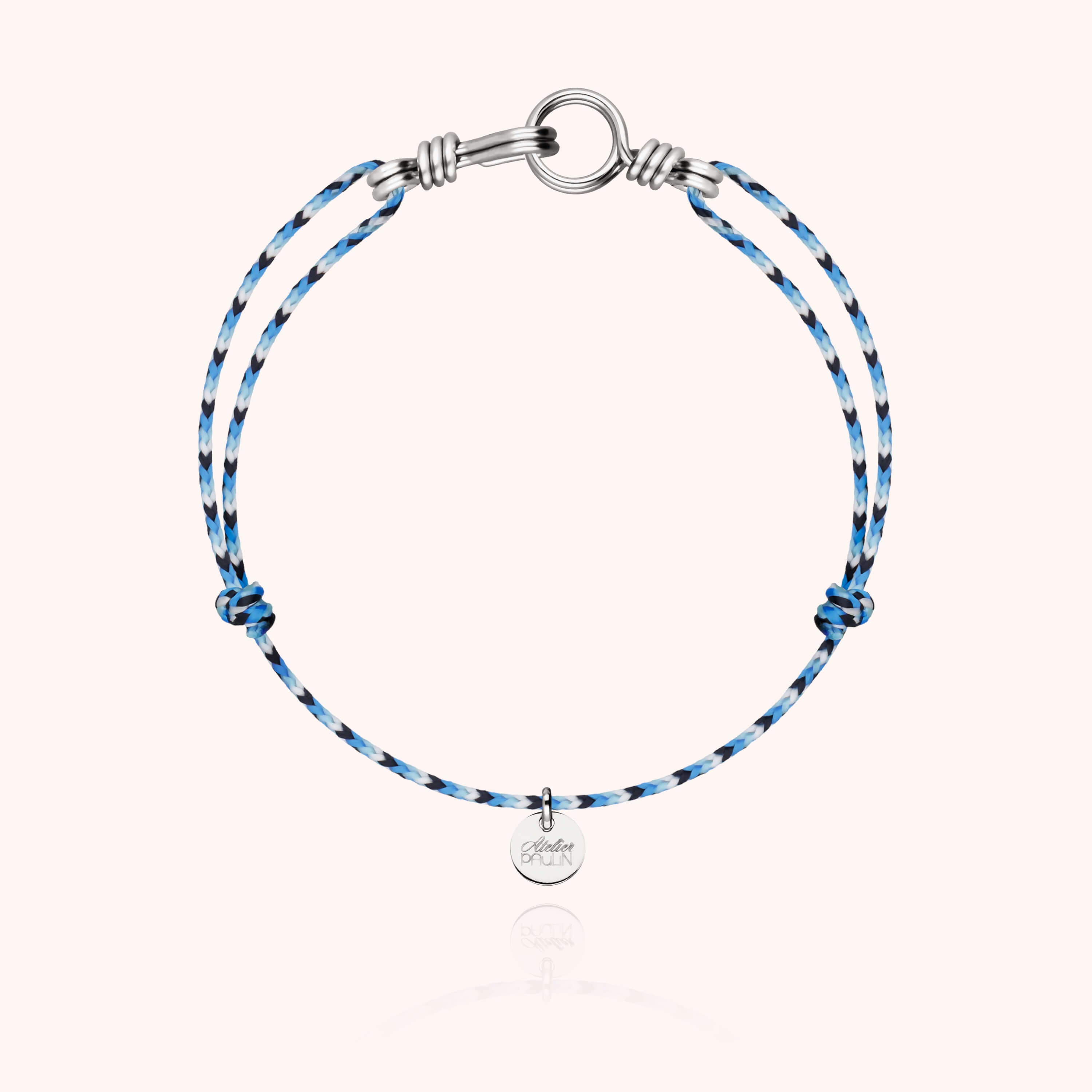 Bracelet Cordon Slim Knot Attache moi - argent