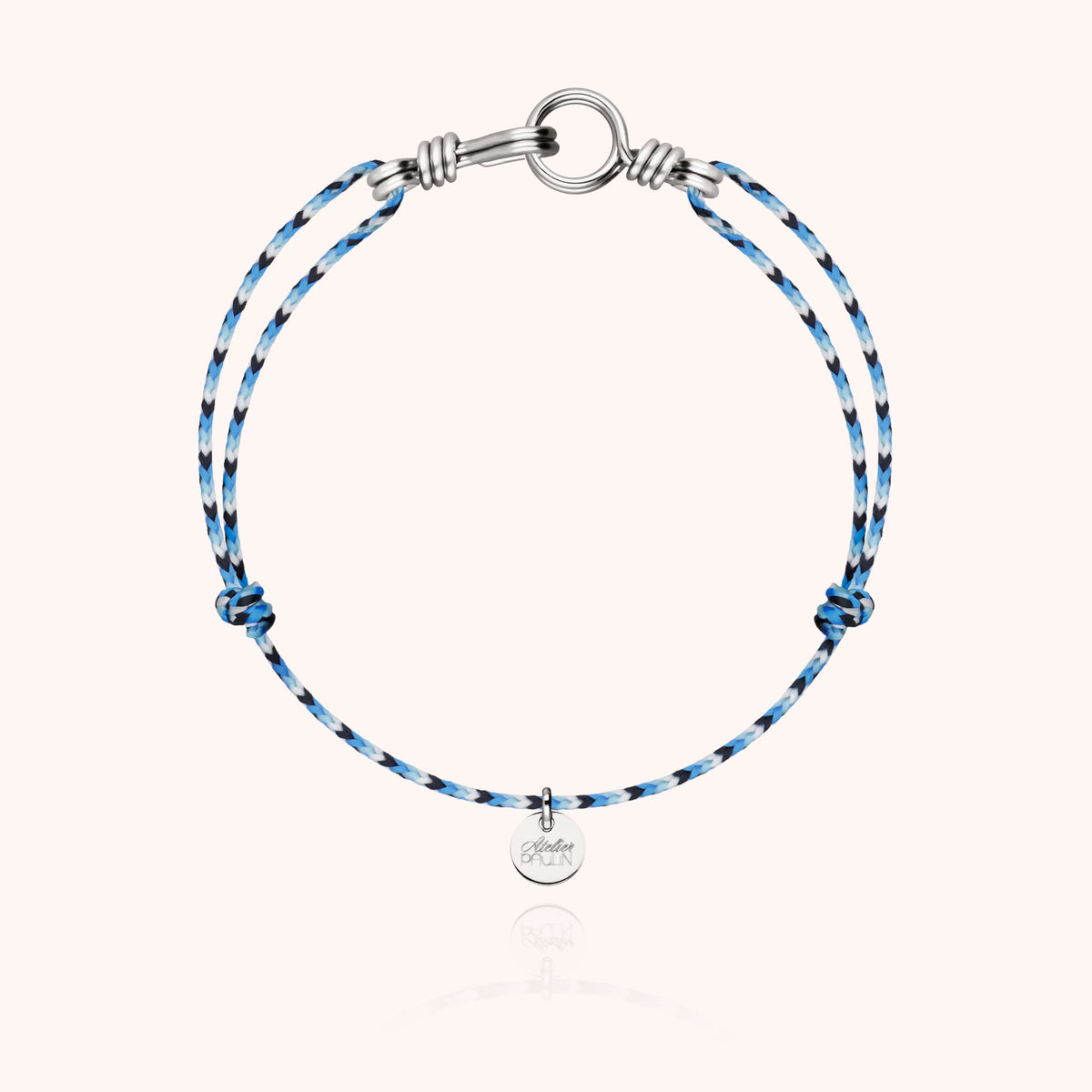 Handgefertigtes französisches Armband in seiner Atelier Paulin Verpackung