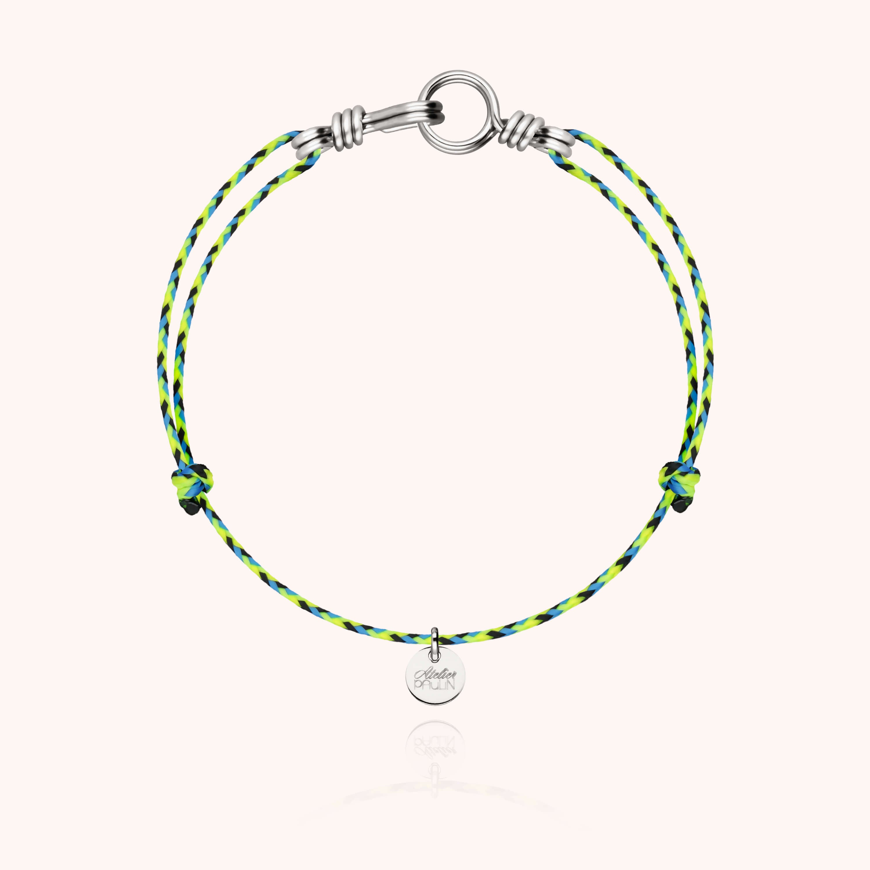 Bracelet cordon masculin discret argent 925 quotidien homme Atelier Paulin - argent sterling - femme