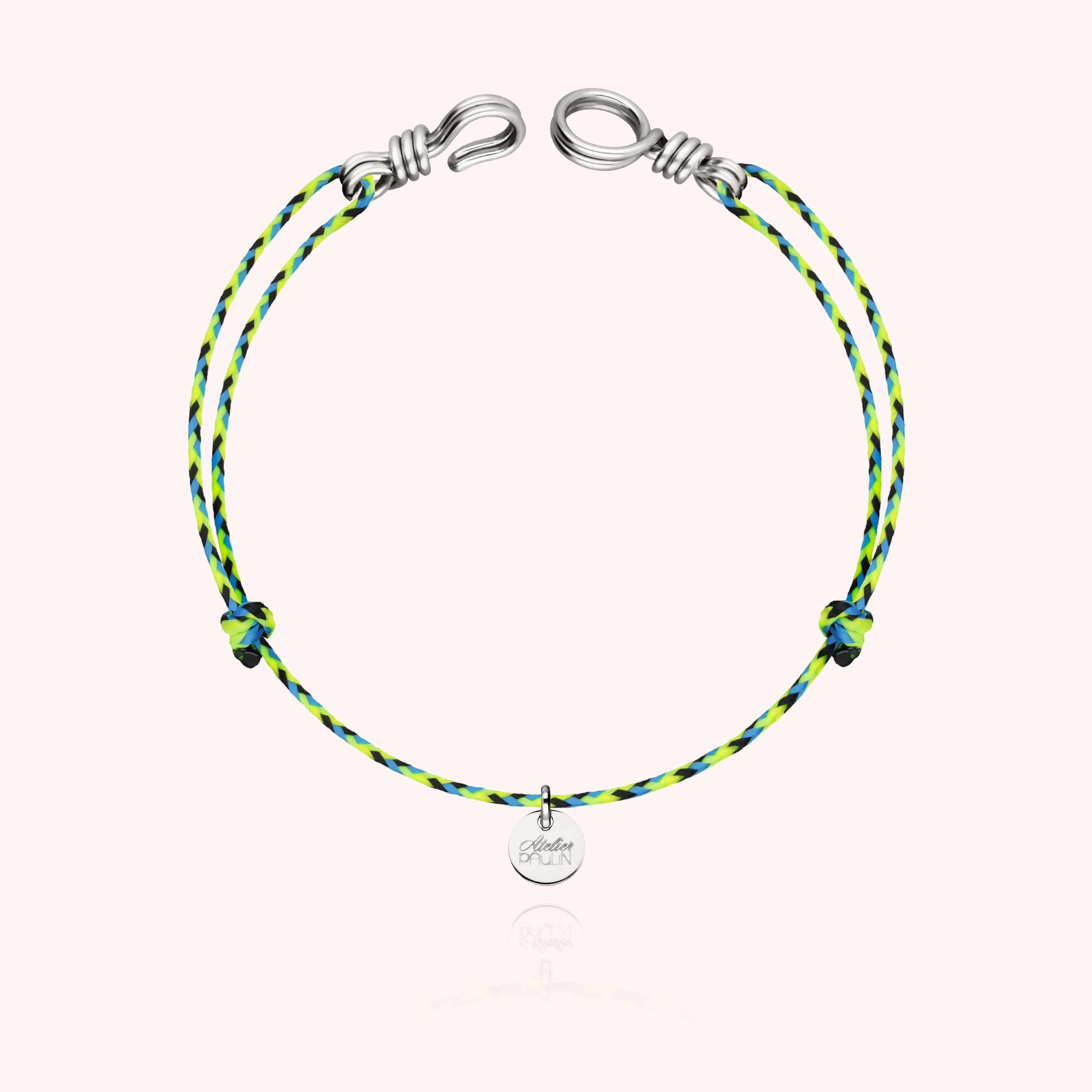 Bracelet Cordon Slim Knot Attache moi en argent sterling 925 — expédition sécurisée Paris