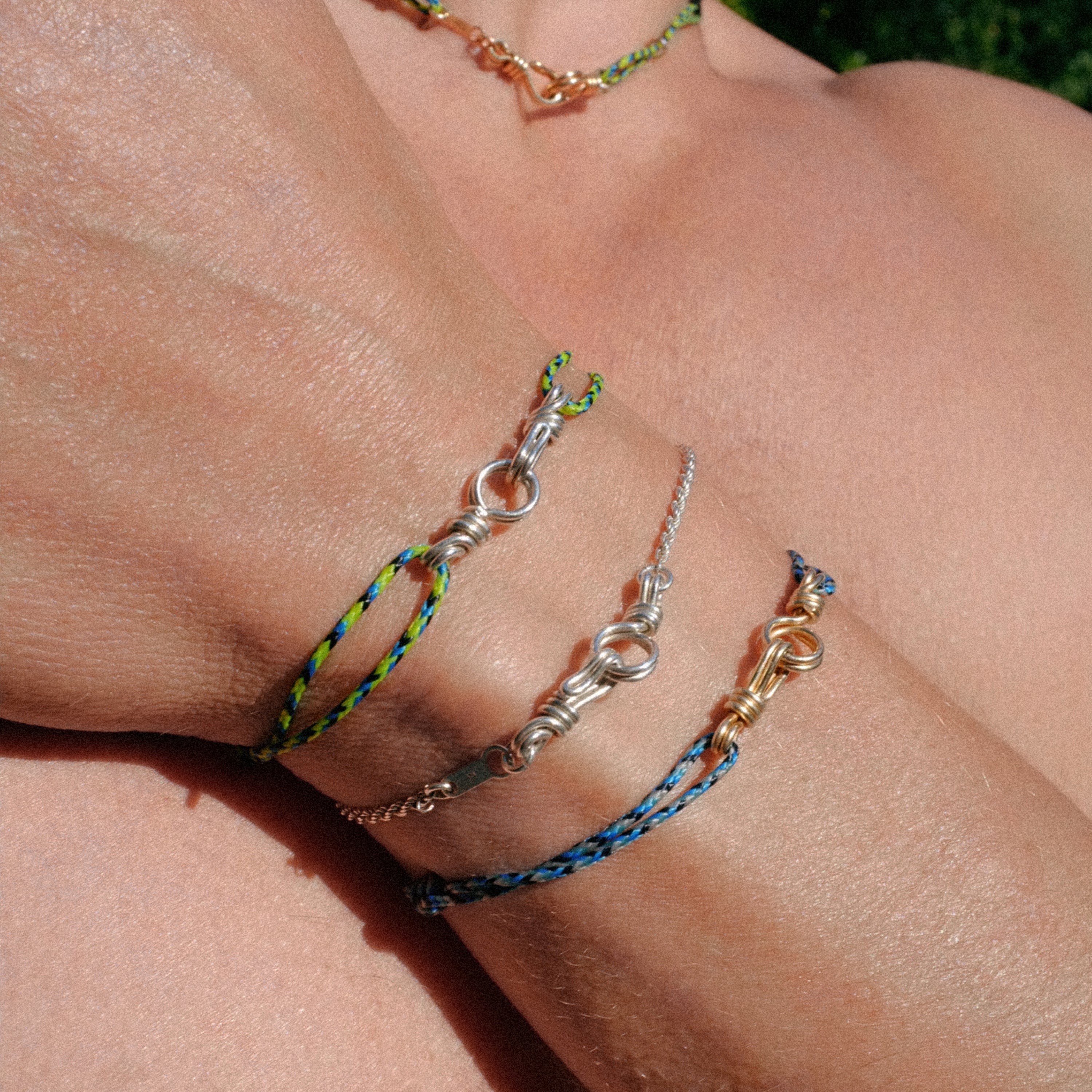 Bracelet Chaîne Rope Attache moi - argent