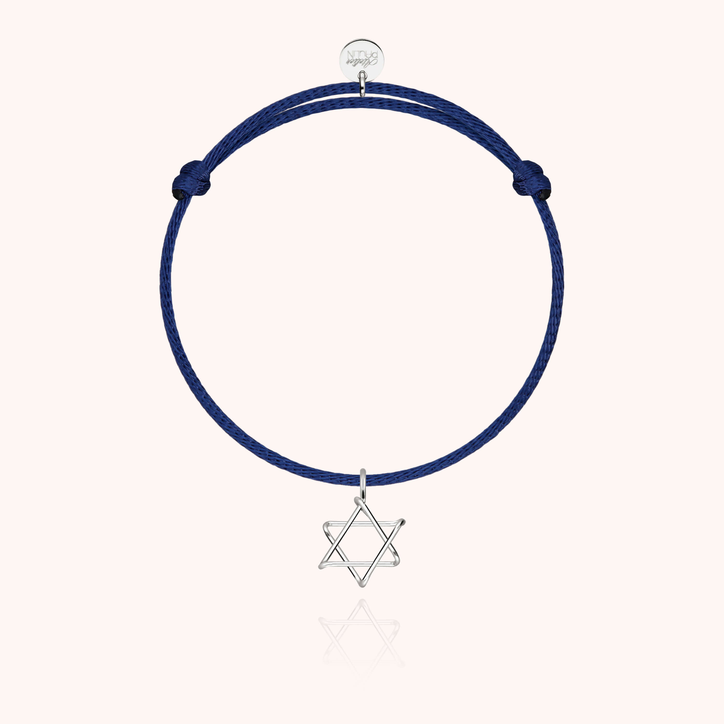 Bracelet personnalisé enfant avec cordon coloré et charm or blanc
