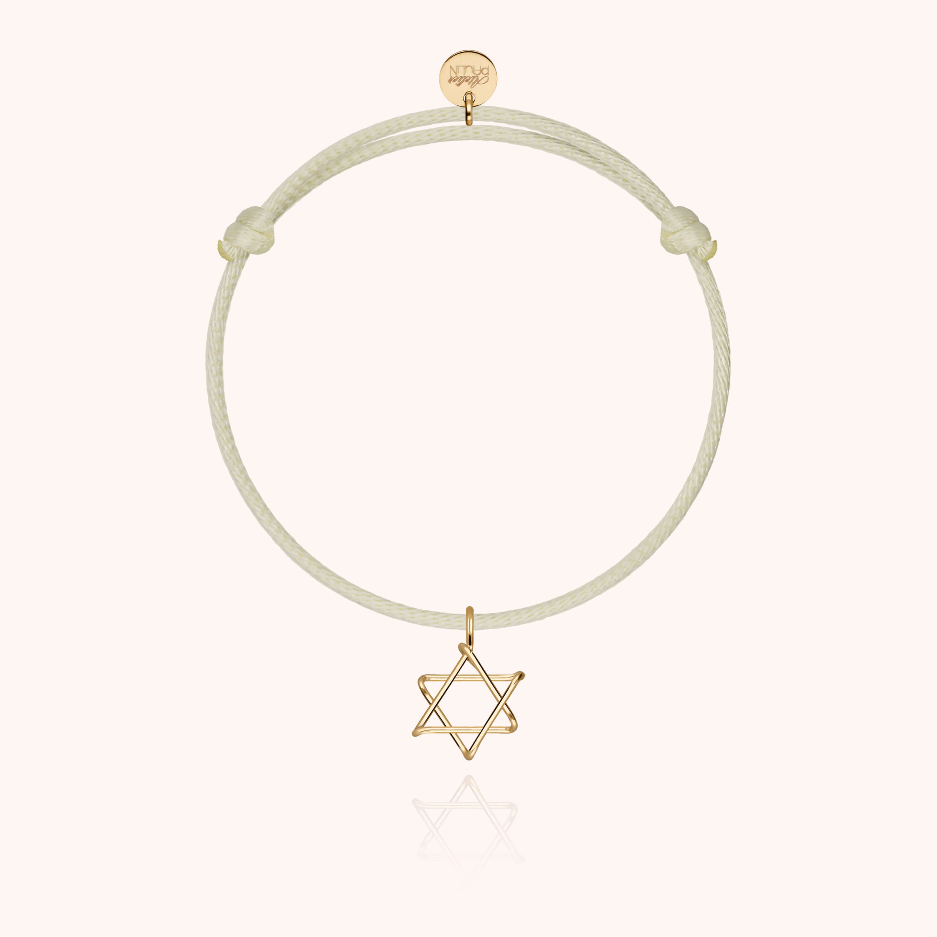 Bracelet Cordon Charms Symbolic Étoile de David — cadeau de luxe artisanal