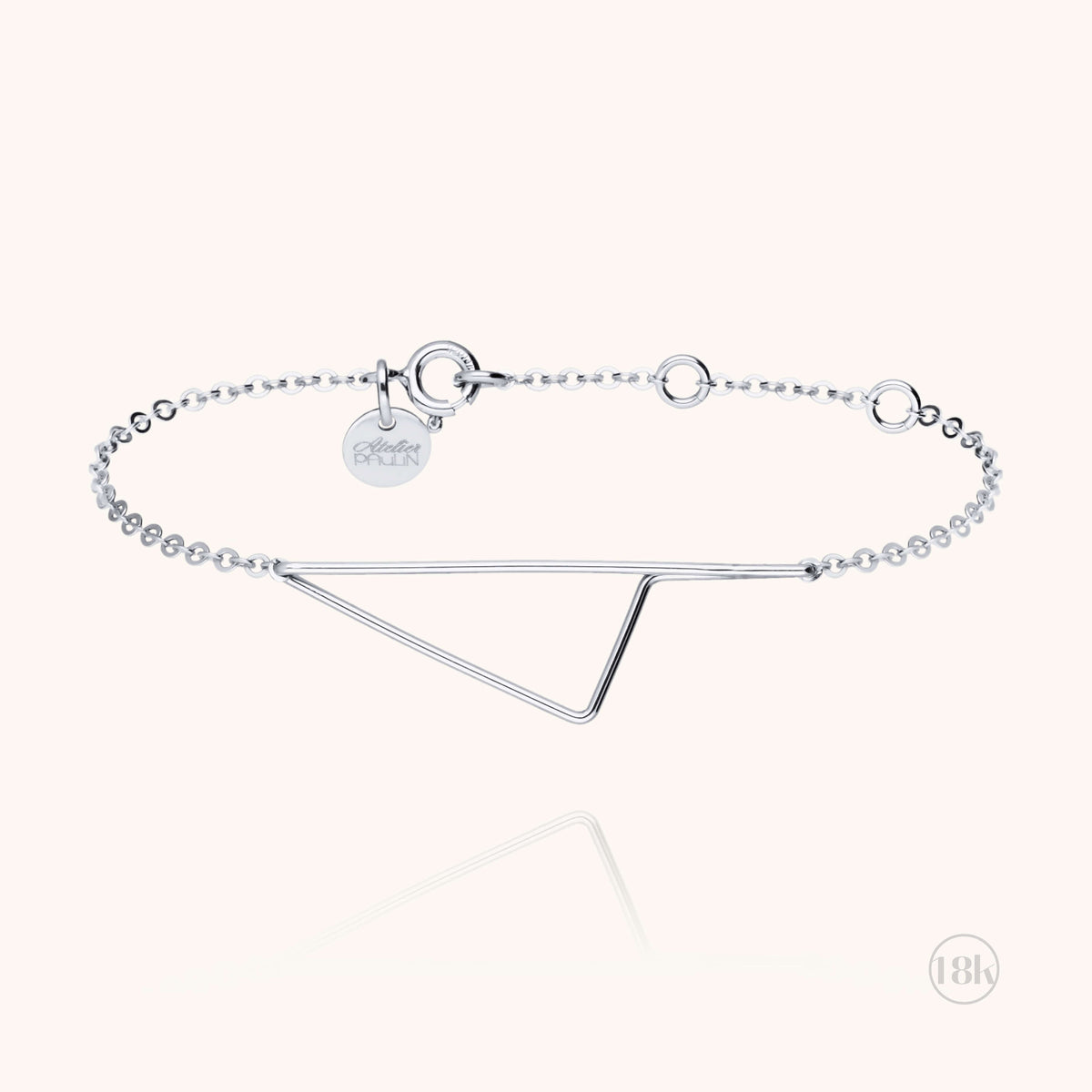 Bracciale Corsica in filo d'oro bianco 18kt, modellato a mano