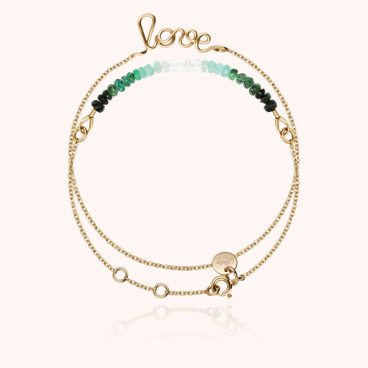 Love Double Tour Bracelet - emerald